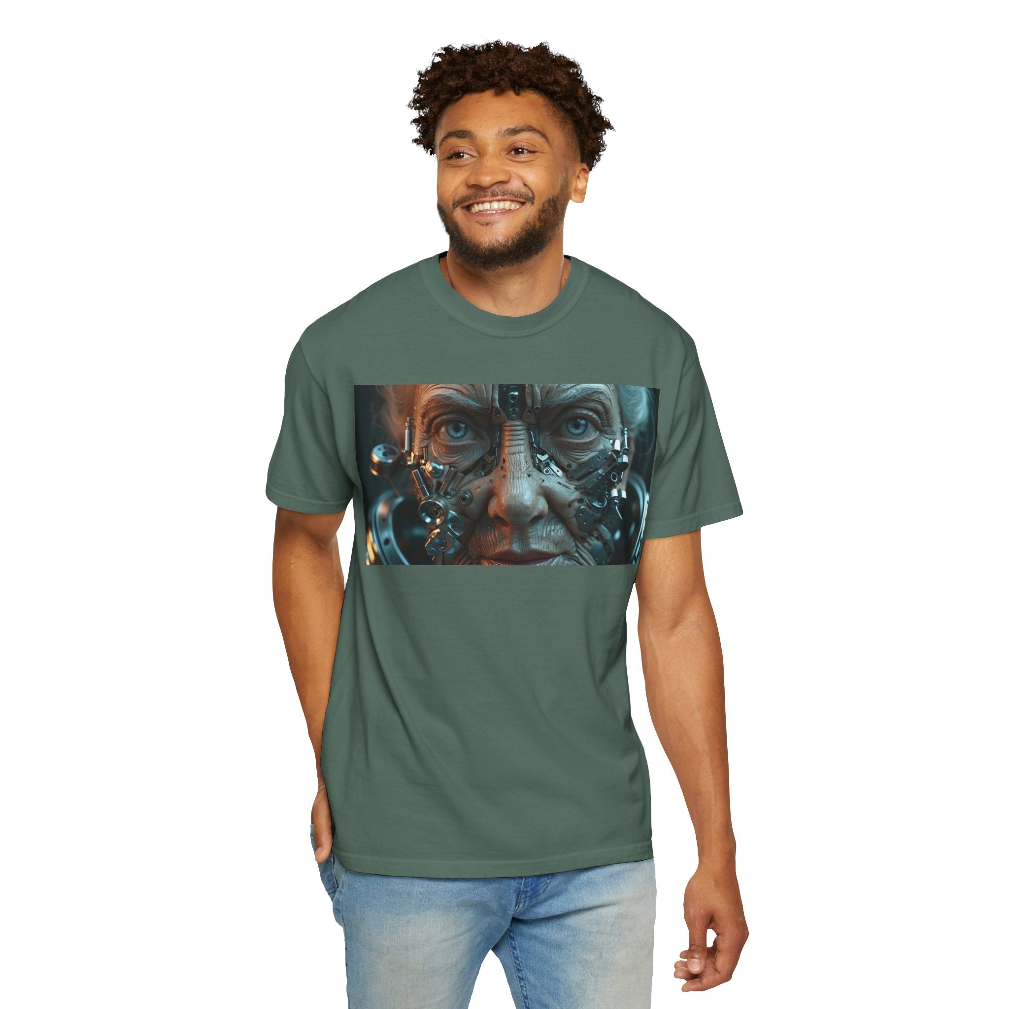 Cybernetic Old Face —T‑Shirt