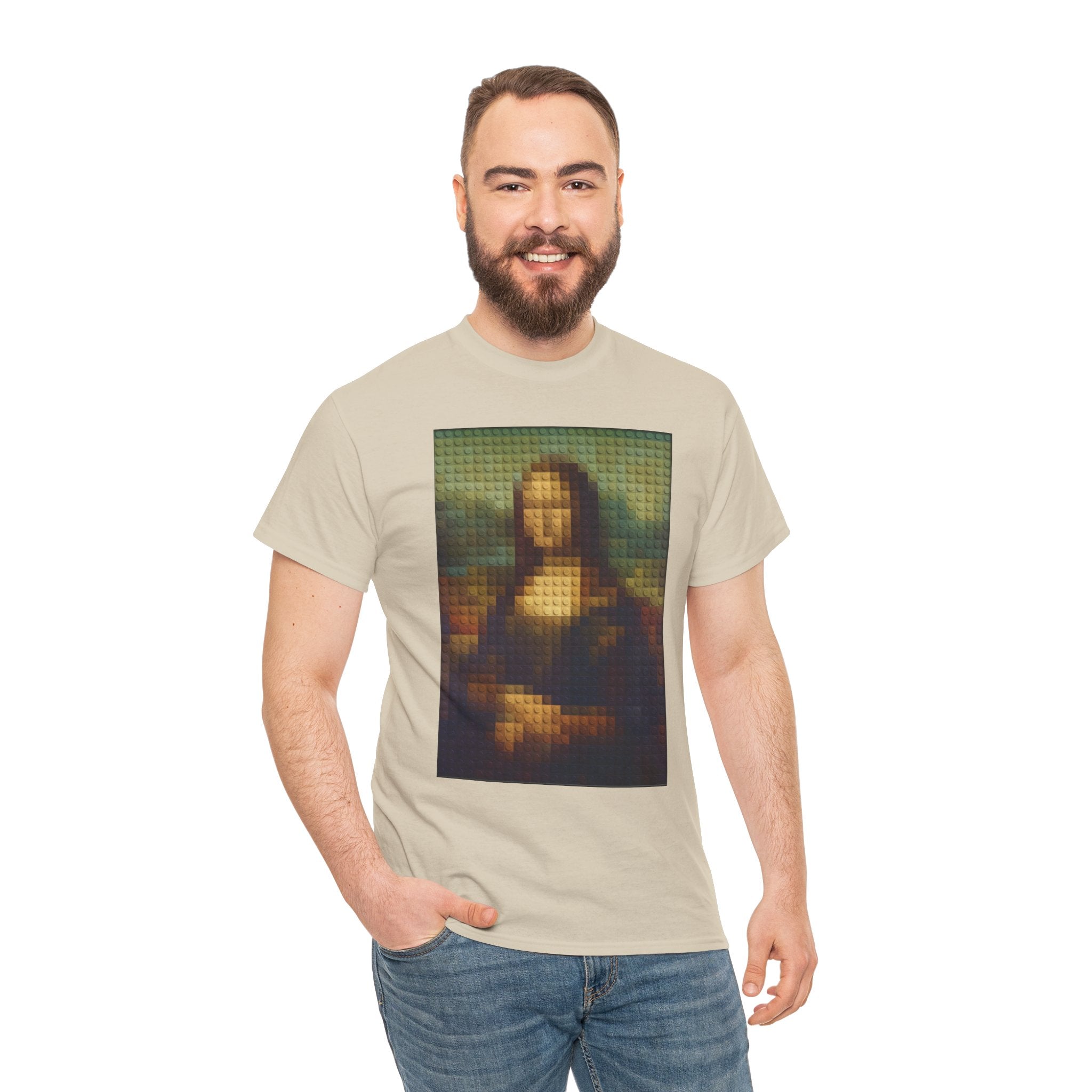 Pixelated Mona Lisa - T‑Shirt