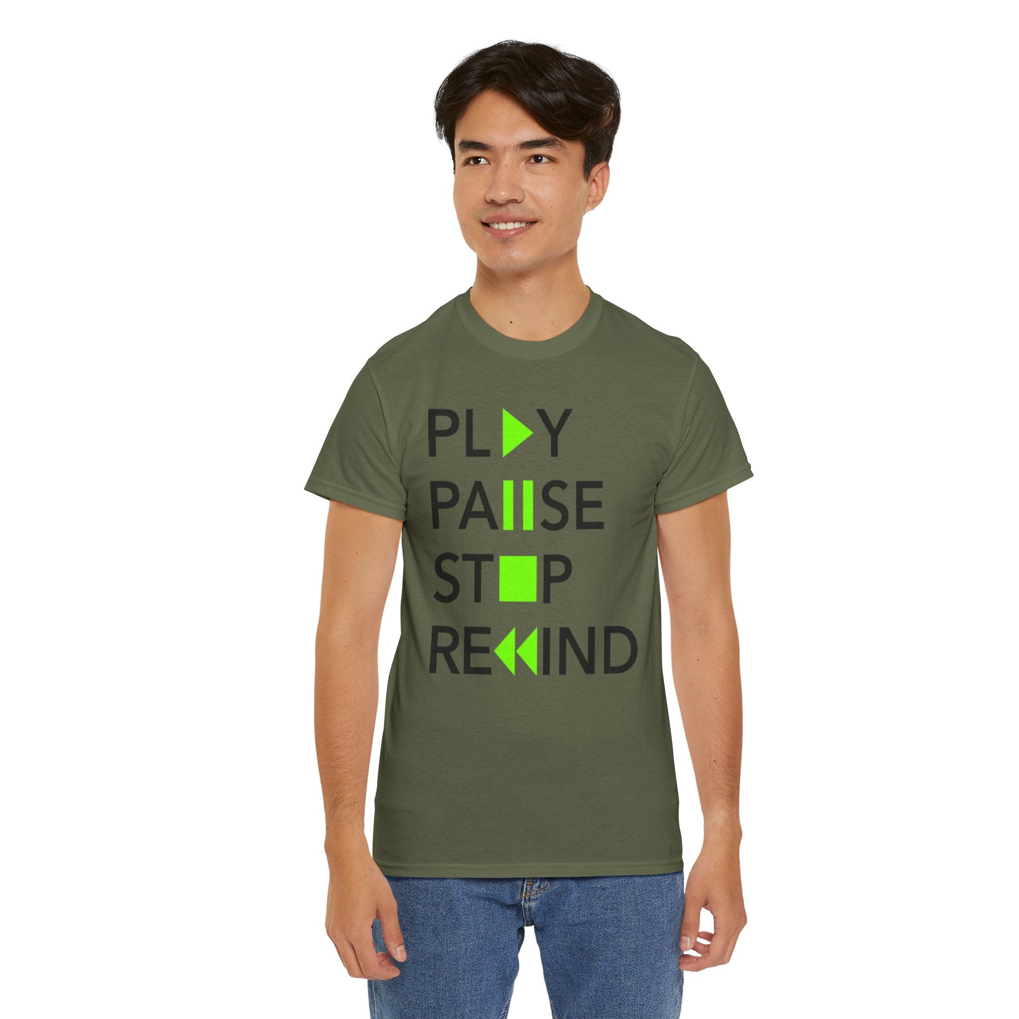 Play Pause Stop Rewind — T-Shirt