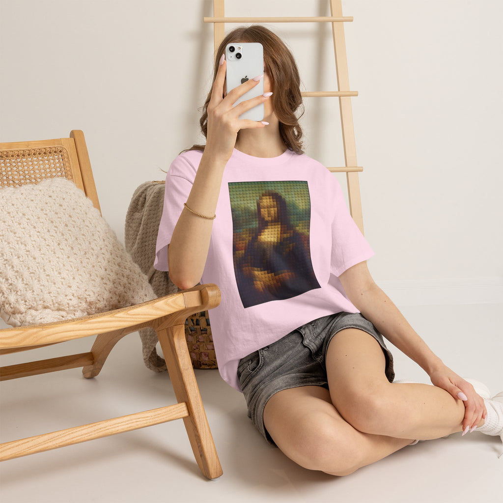 Pixelated Mona Lisa - T‑Shirt