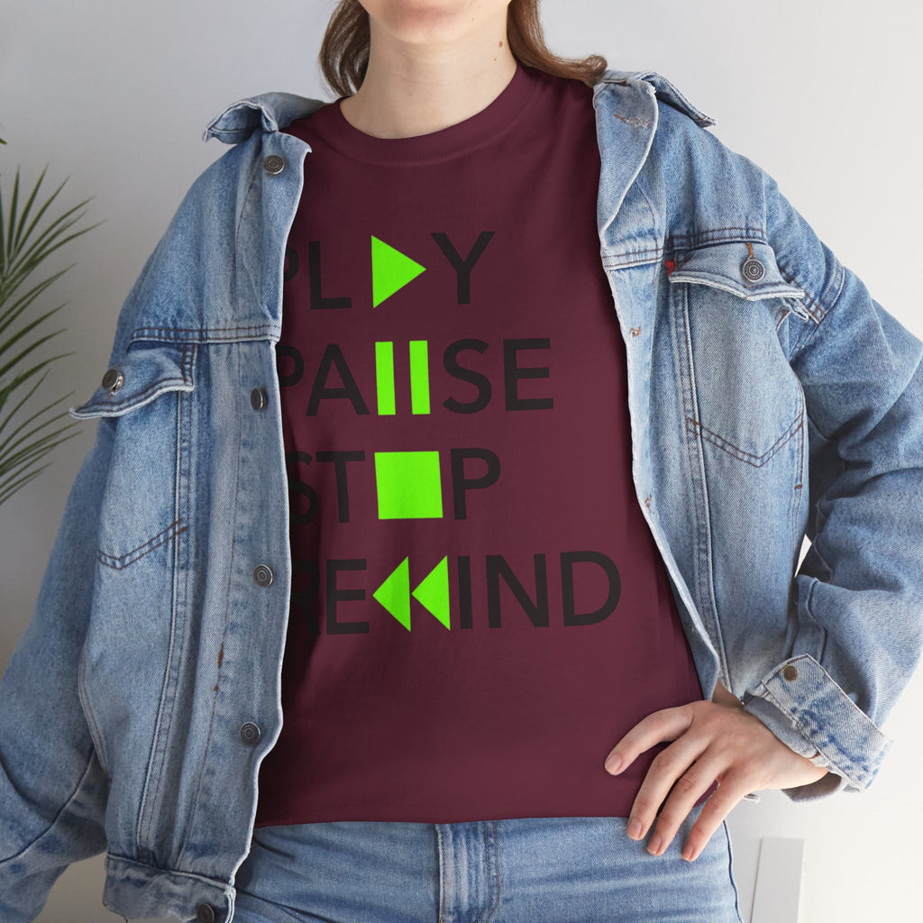 Play Pause Stop Rewind — T-Shirt