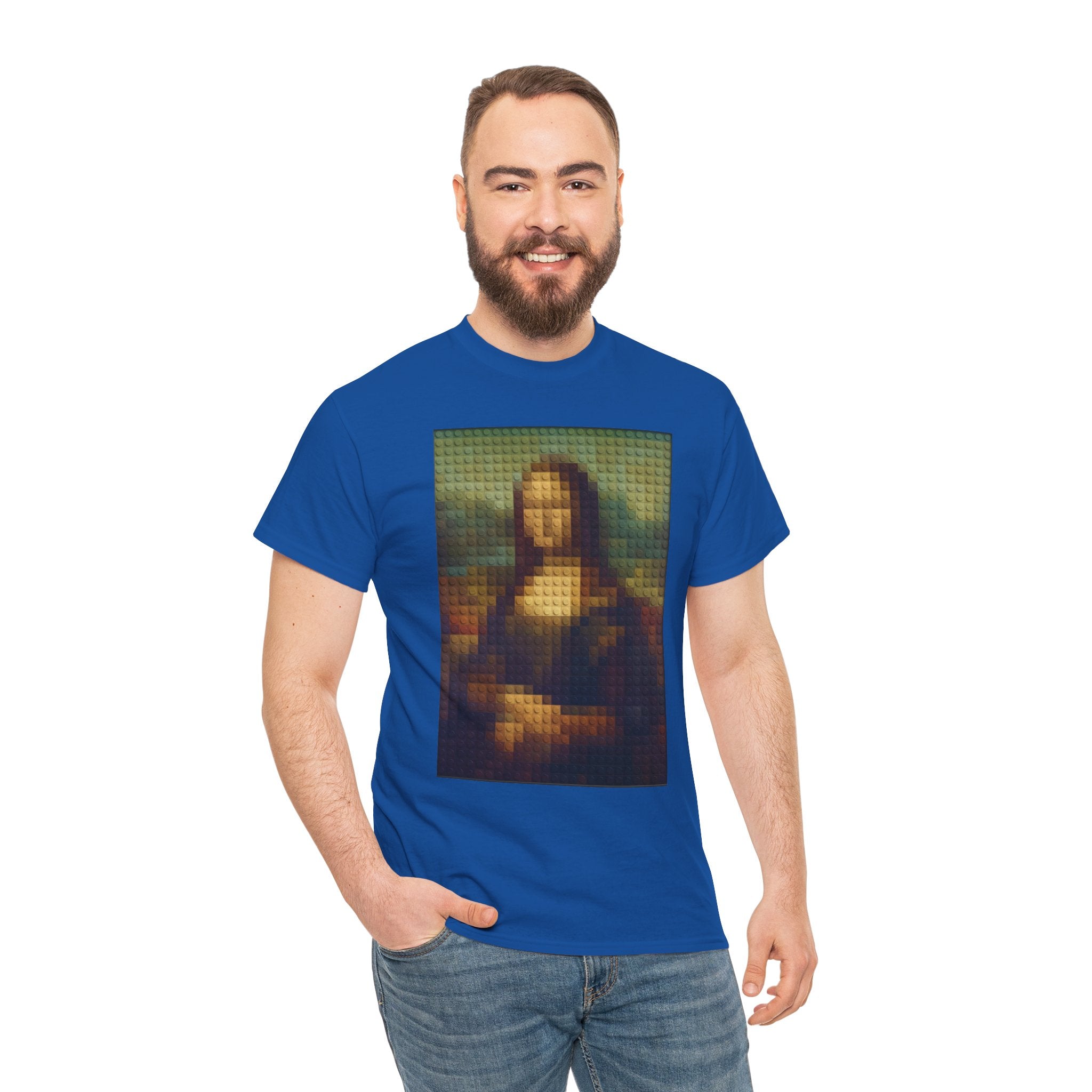 Pixelated Mona Lisa - T‑Shirt