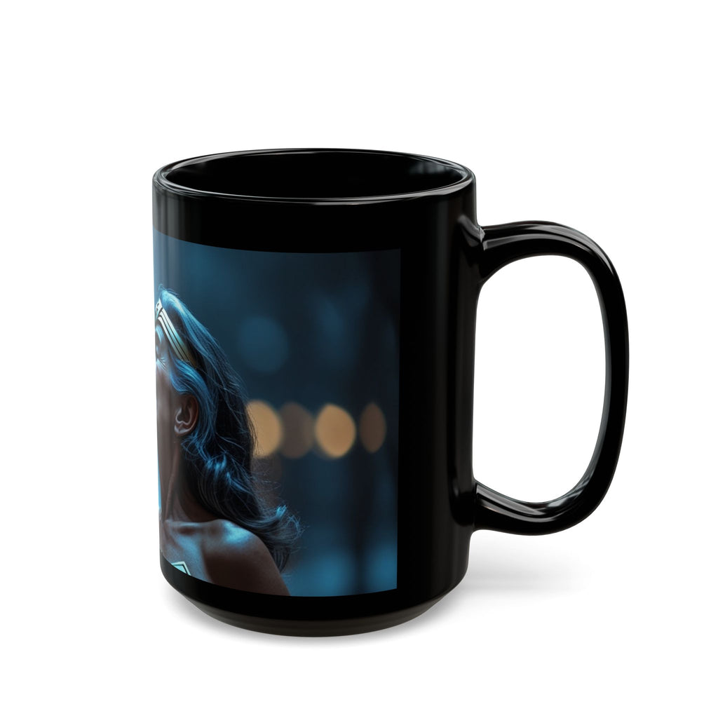 Romantic Batman & Wonder Woman Kiss — Coffee Cup