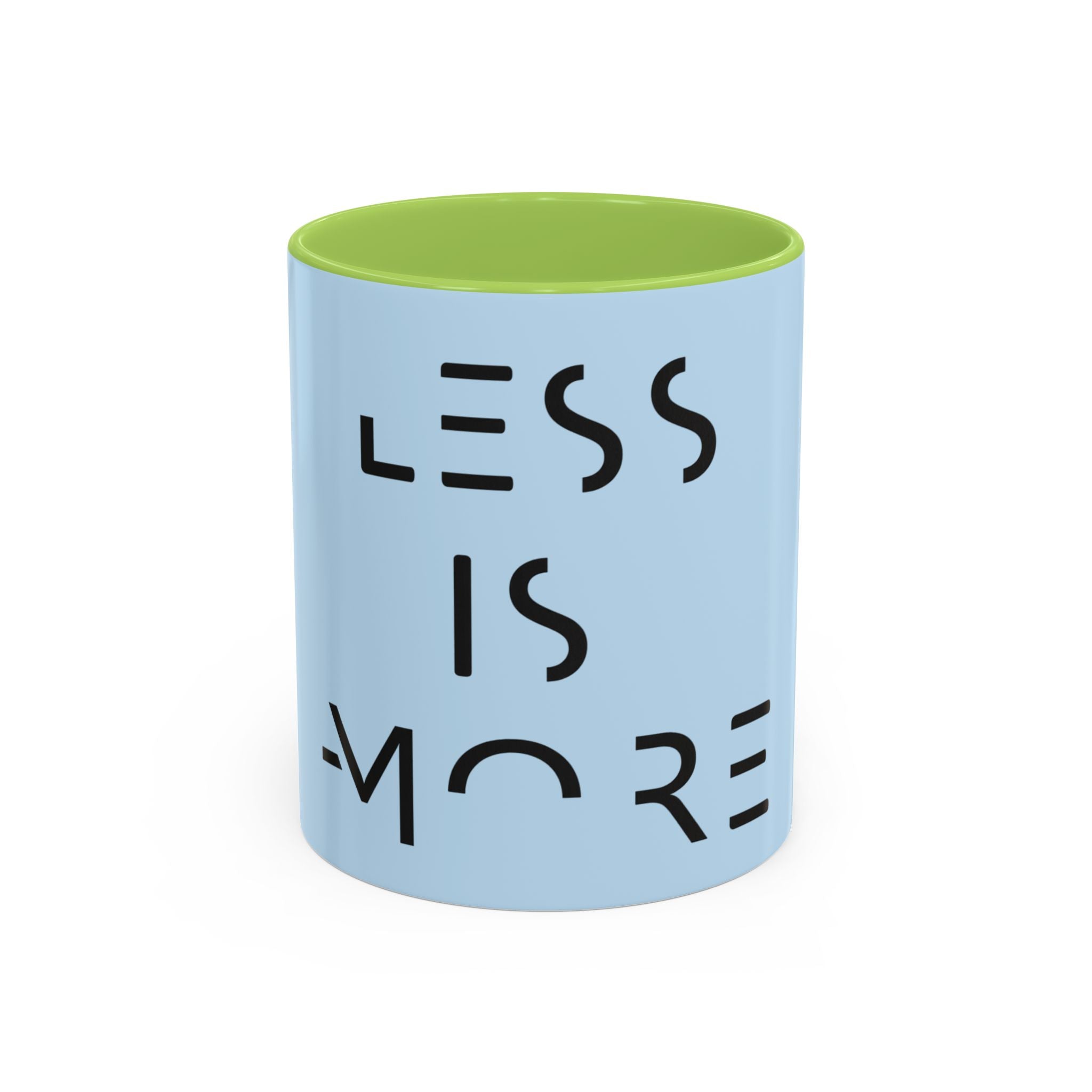 Less Is More Minimalist Accent Coffee Mug — Blue 11/15oz