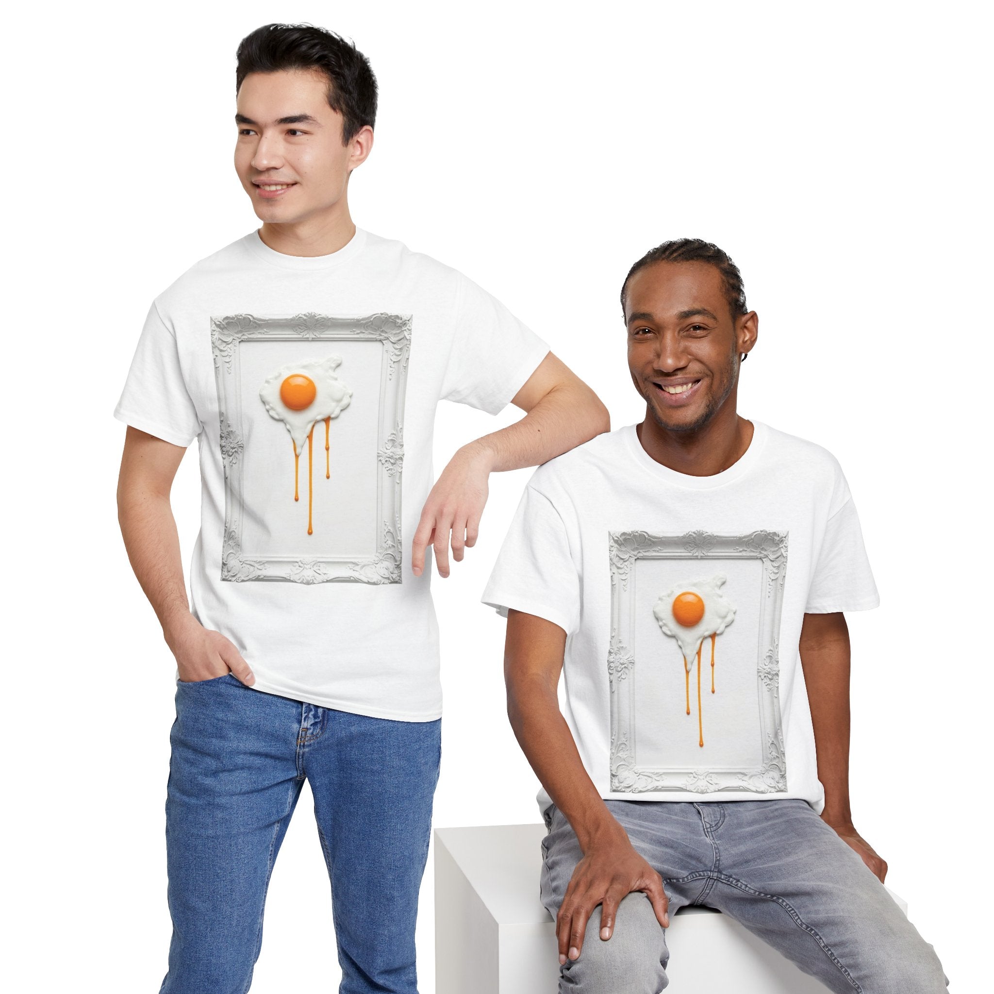 Artful Drip Fried Egg — T‑Shirt