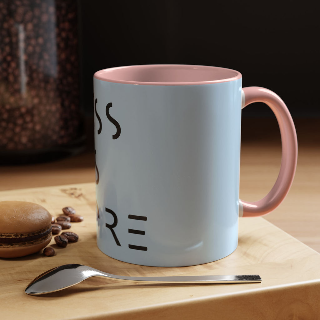 Less Is More Minimalist Accent Coffee Mug — Blue 11/15oz