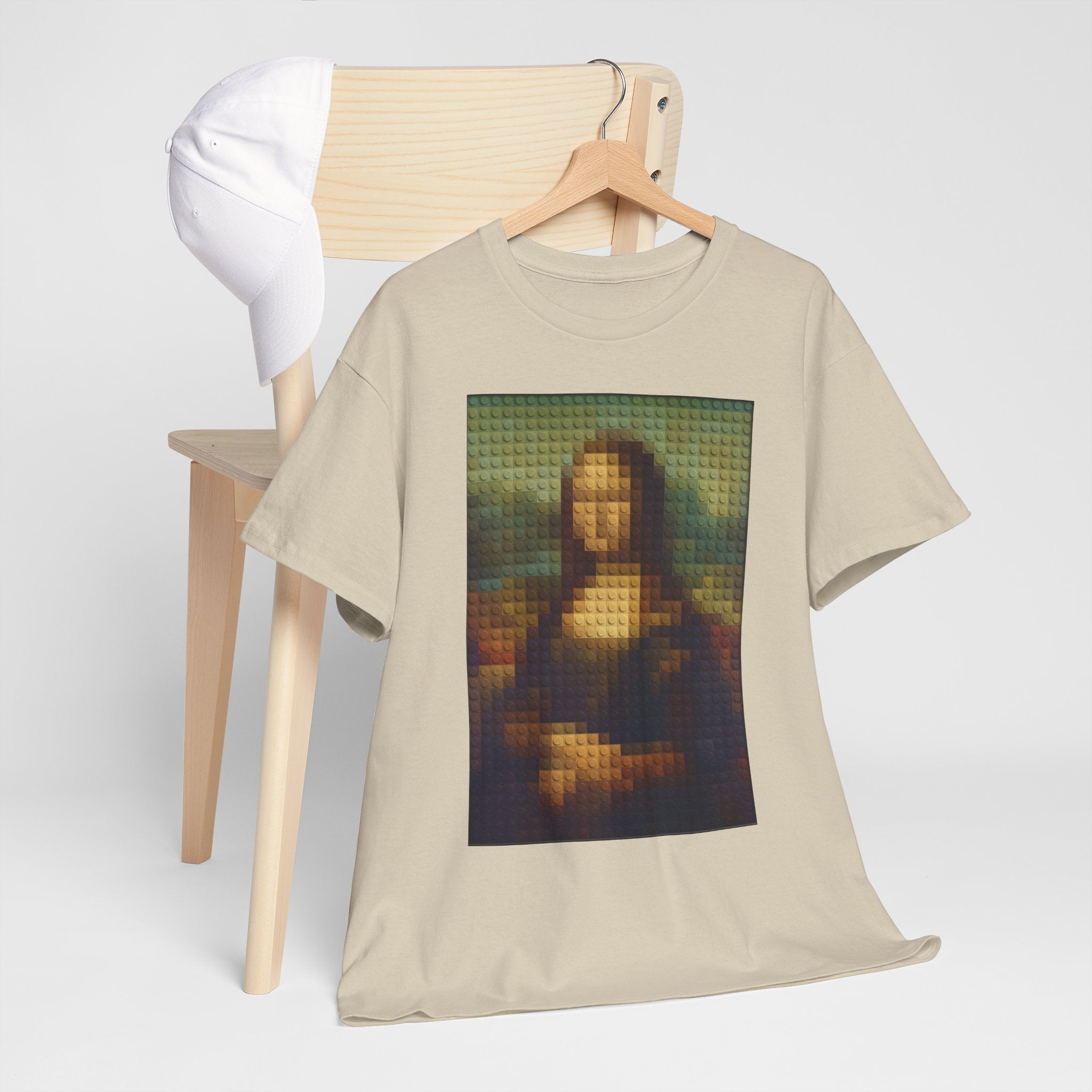 Pixelated Mona Lisa - T‑Shirt