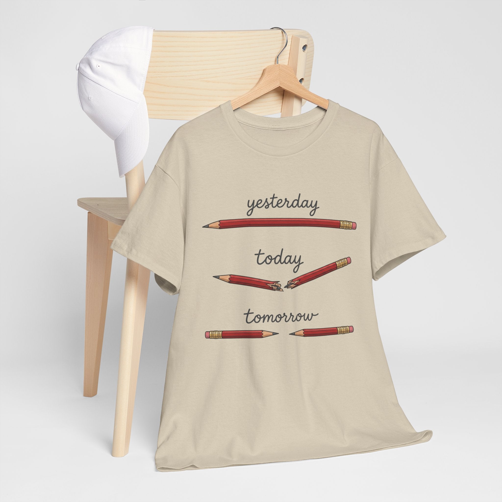 "yesterday, today, tomorrow" — Tshirt