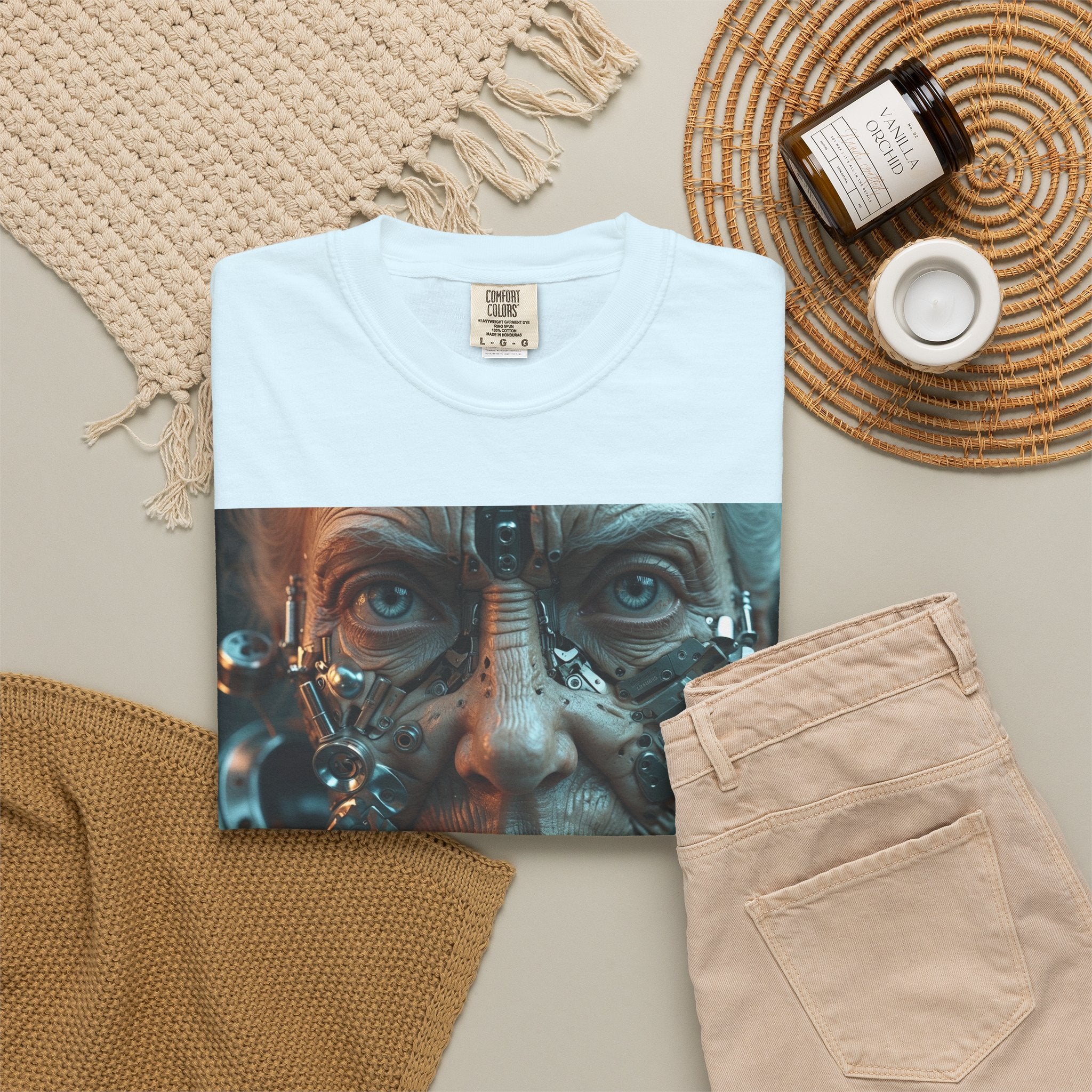 Cybernetic Old Face —T‑Shirt