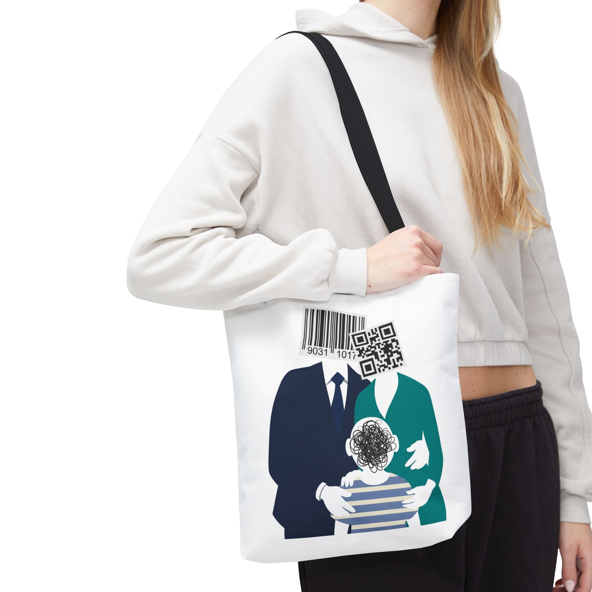 Barcode Family Portrait Tote Bag