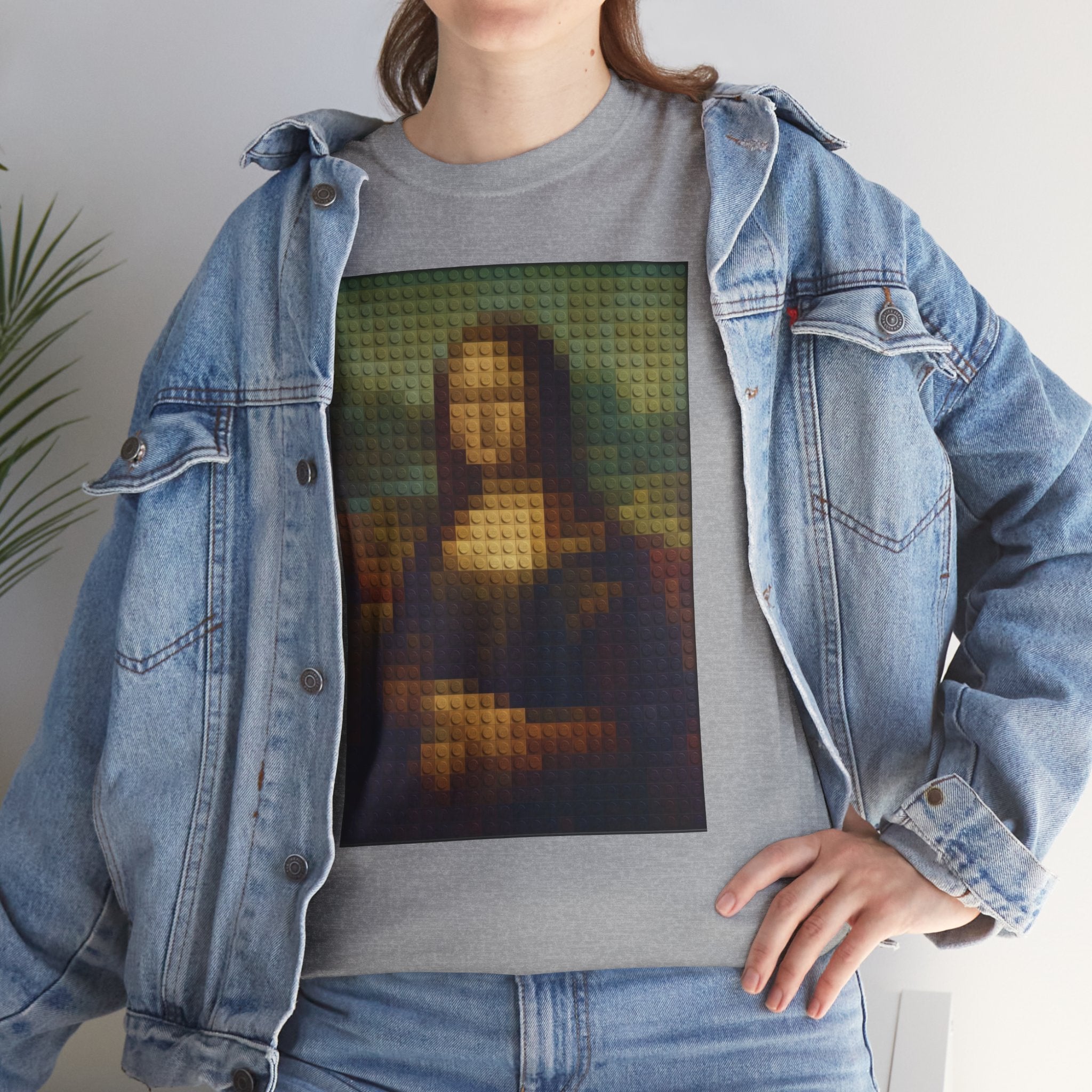 Pixelated Mona Lisa - T‑Shirt