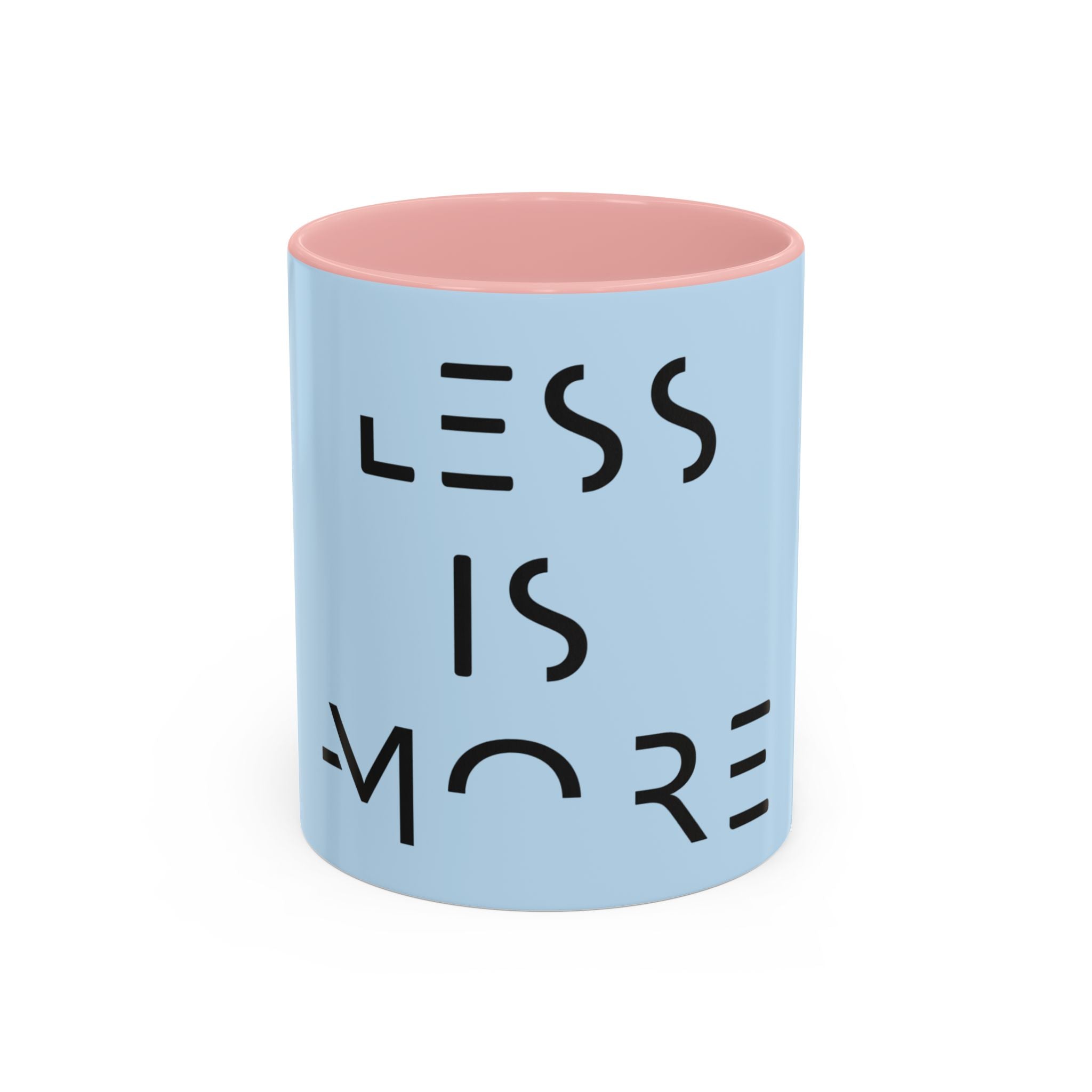 Less Is More Minimalist Accent Coffee Mug — Blue 11/15oz