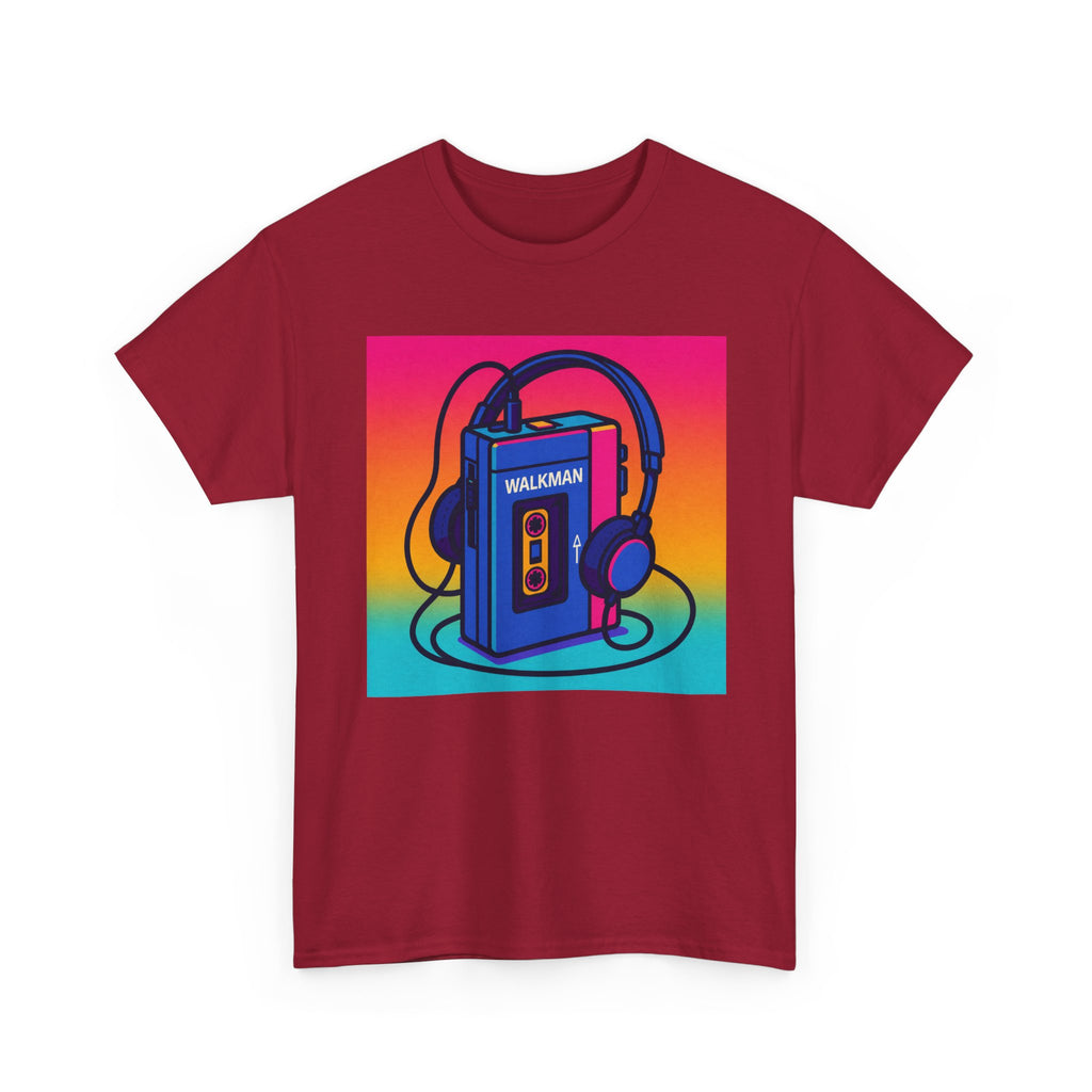 Retro Walkman T-Shirt – nostalgic music graphic tee.