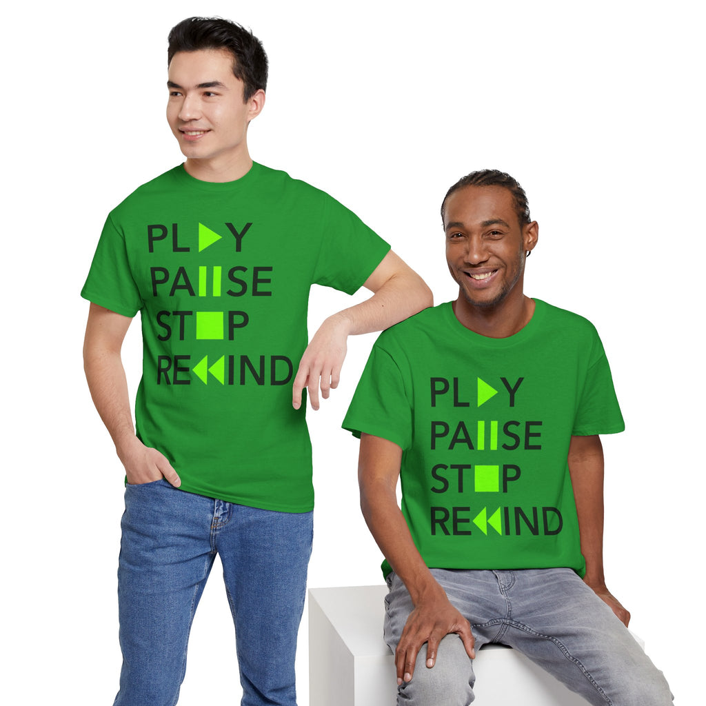 Play Pause Stop Rewind — T-Shirt