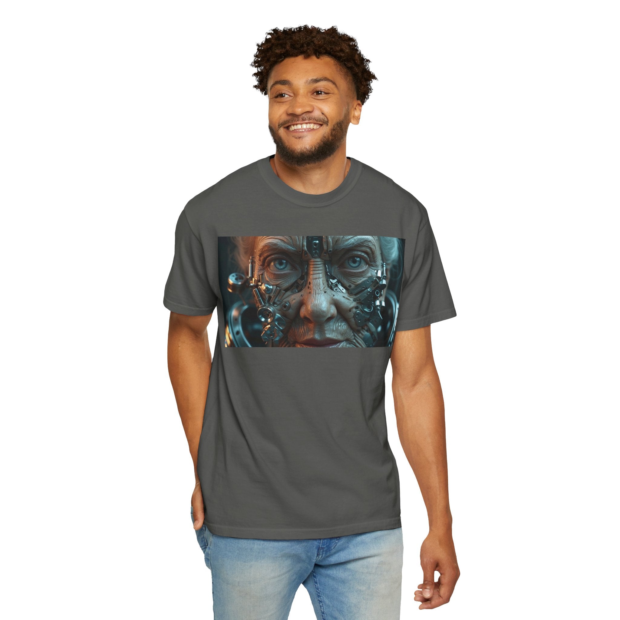 Cybernetic Old Face —T‑Shirt