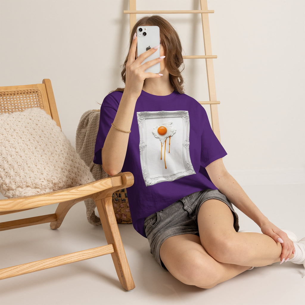 Artful Drip Fried Egg — T‑Shirt