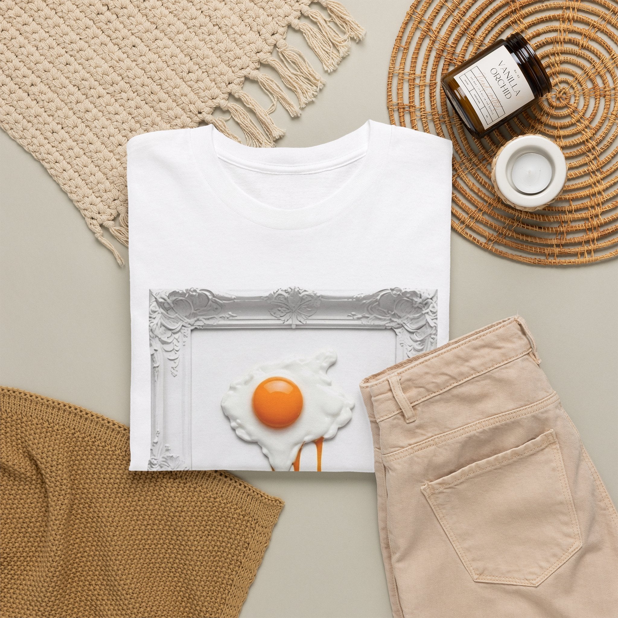 Artful Drip Fried Egg — T‑Shirt