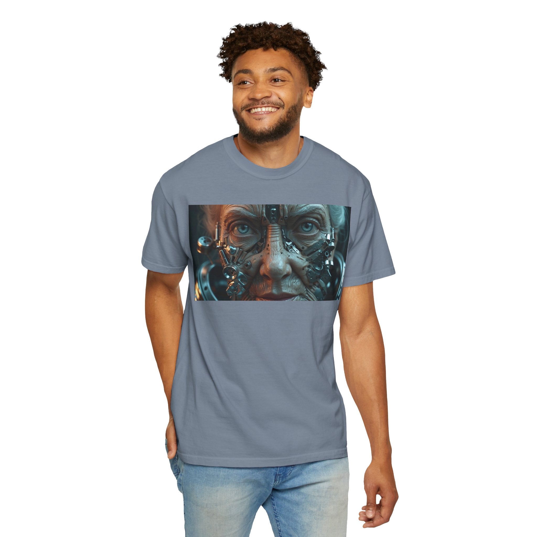 Cybernetic Old Face —T‑Shirt