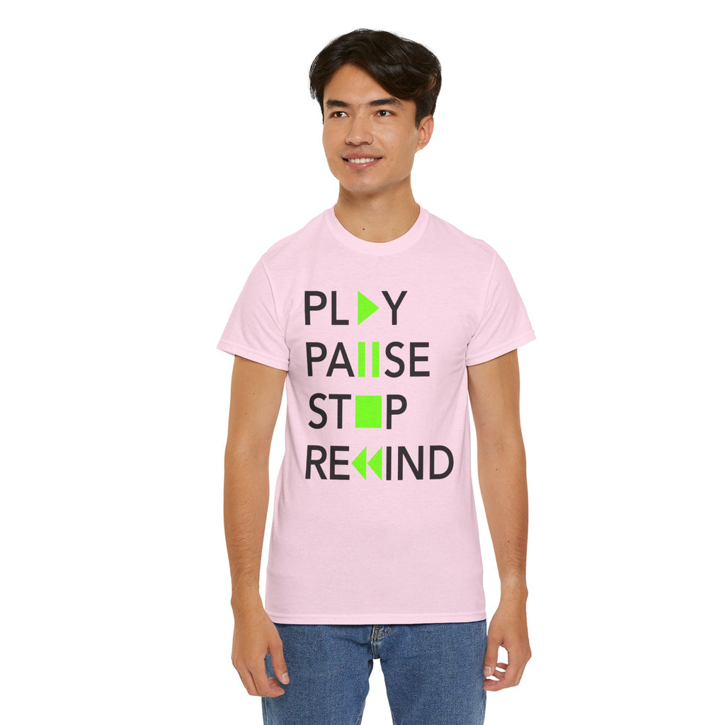 Play Pause Stop Rewind — T-Shirt