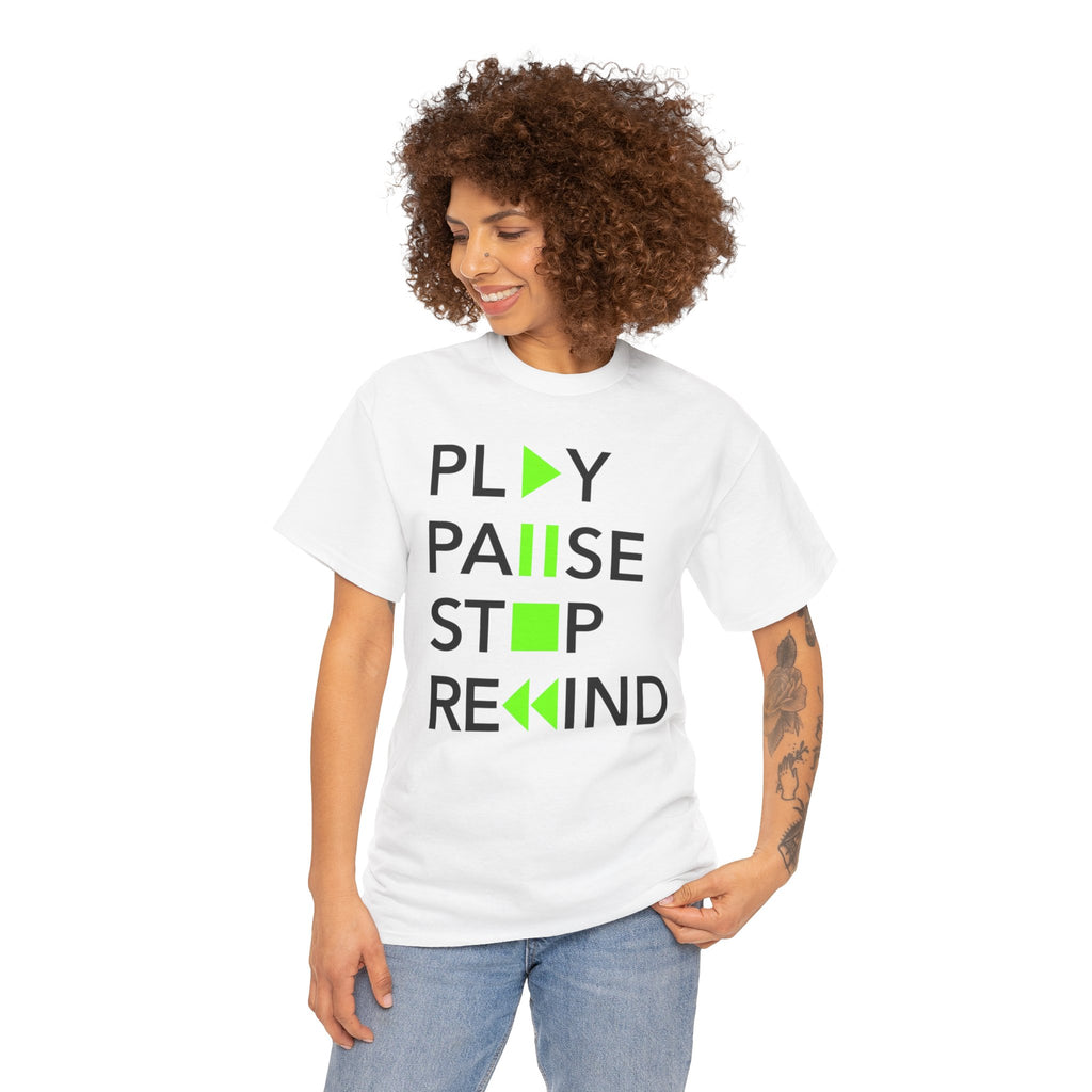 Play Pause Stop Rewind — T-Shirt