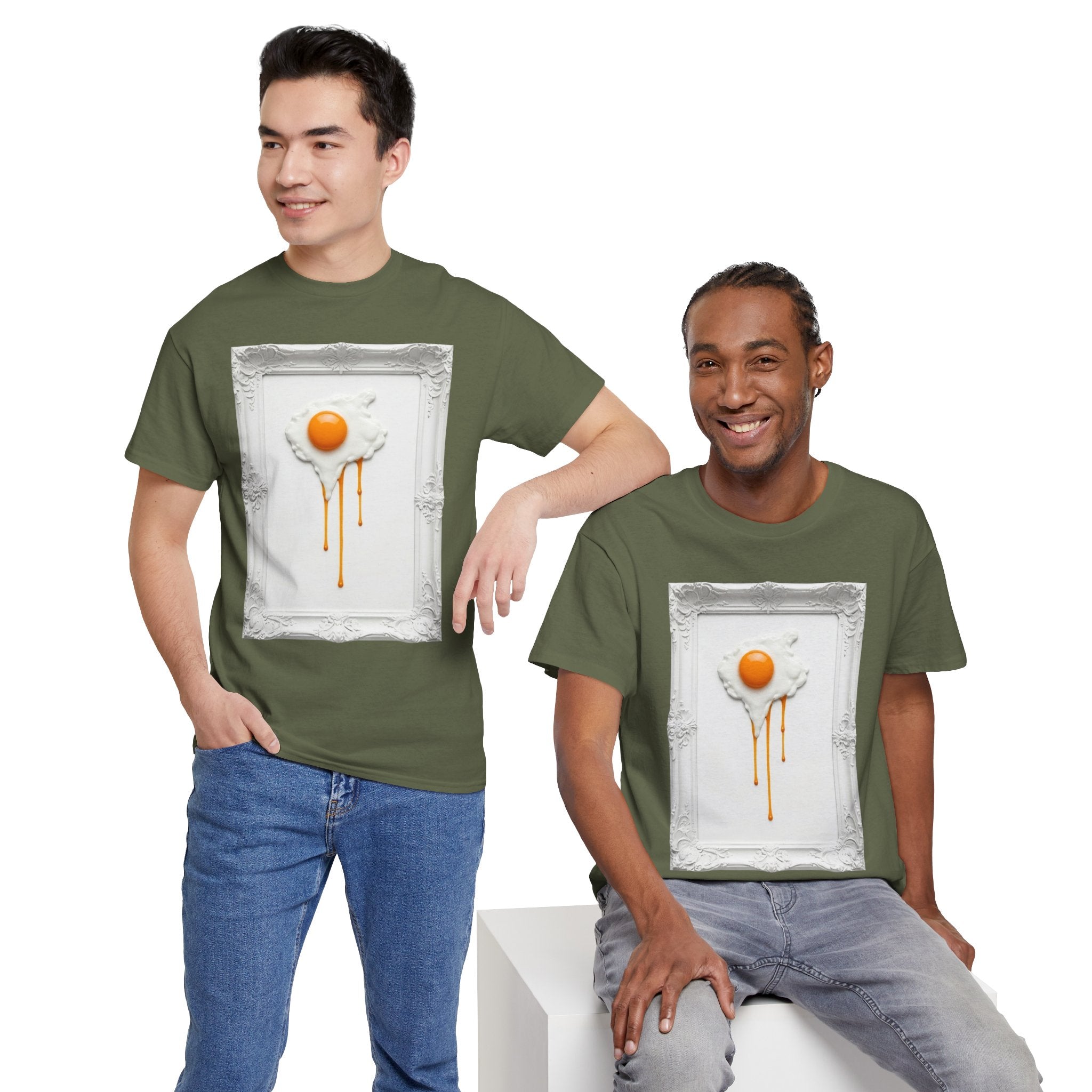 Artful Drip Fried Egg — T‑Shirt