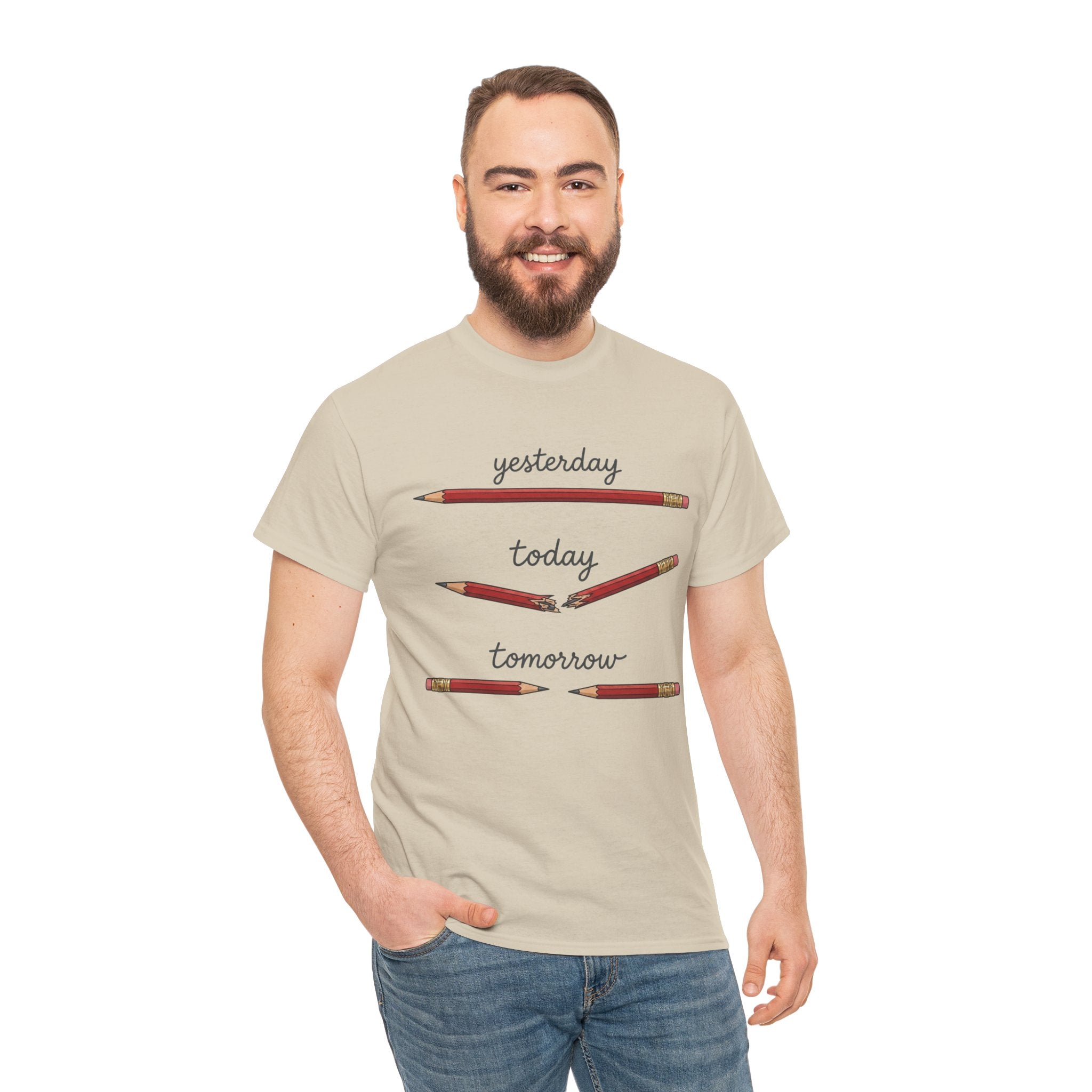 "yesterday, today, tomorrow" — Tshirt