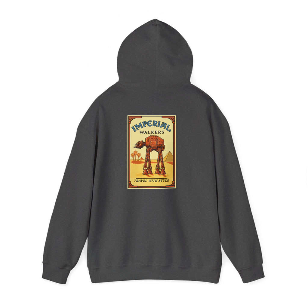 Star Wars Imperial Walker Hoodie in Dark Heather – camel vintage pack sweatshirt