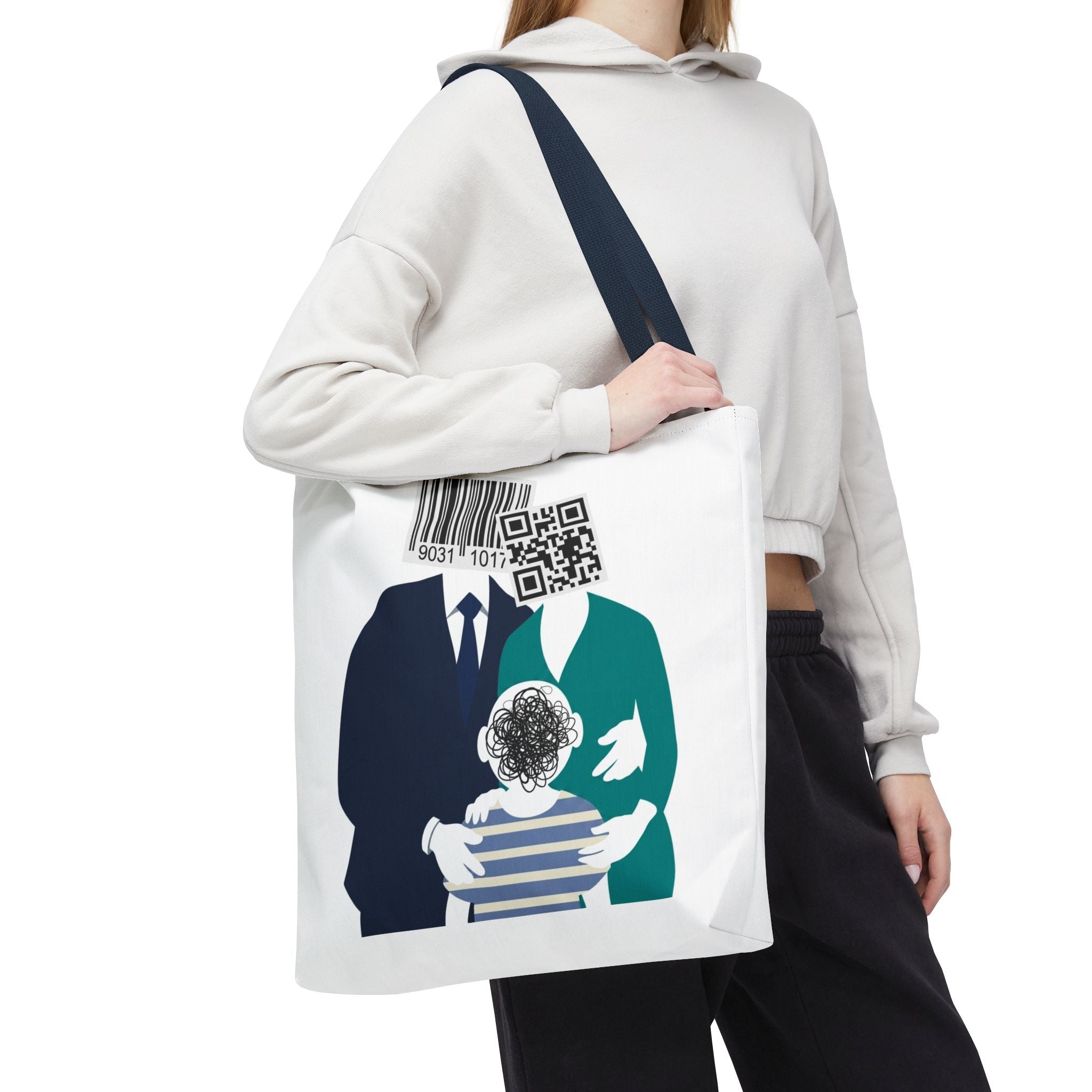 Barcode Family Portrait Tote Bag