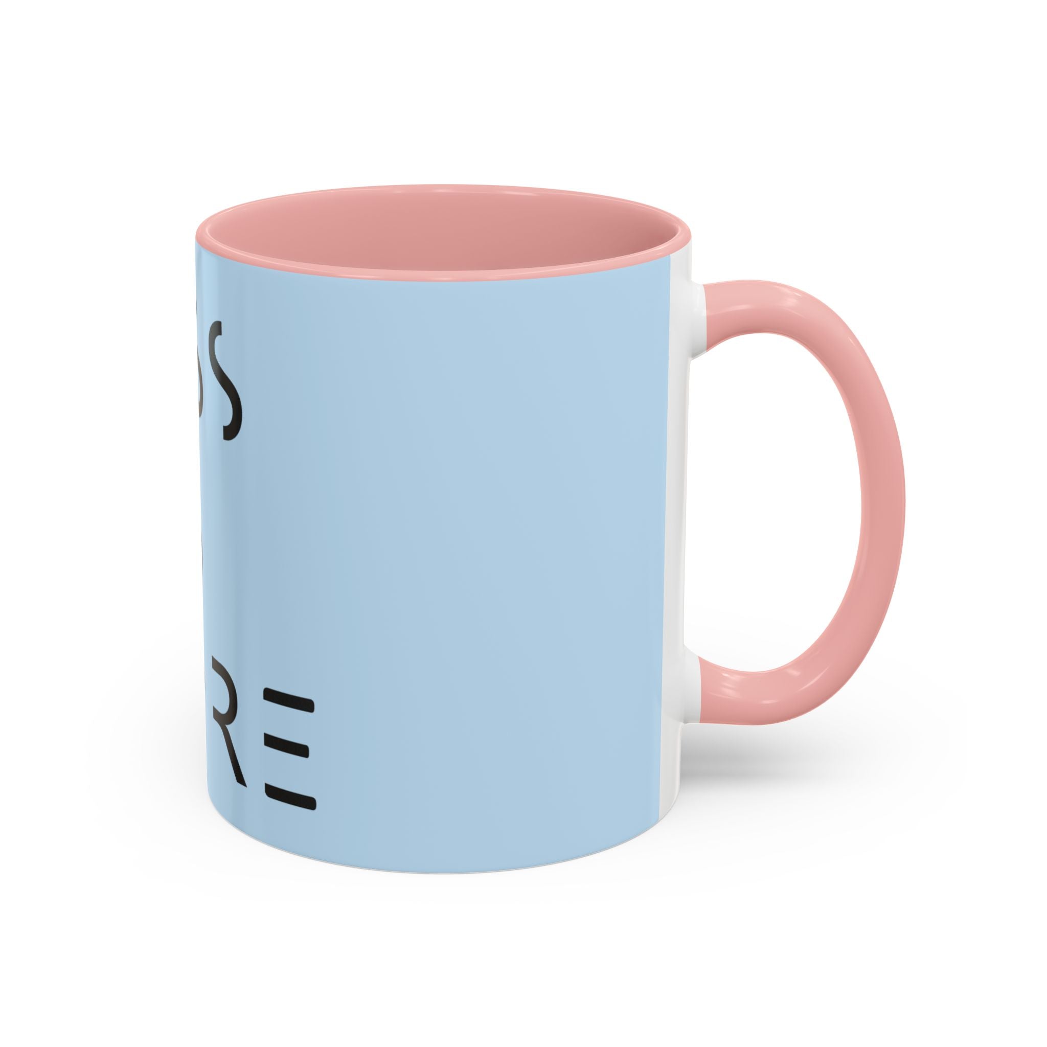 Less Is More Minimalist Accent Coffee Mug — Blue 11/15oz