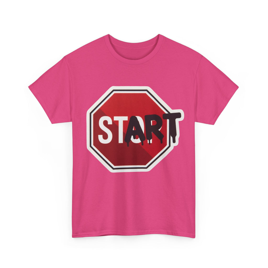 Start Art T-Shirt – creative minimalist graphic tee, close-up 10