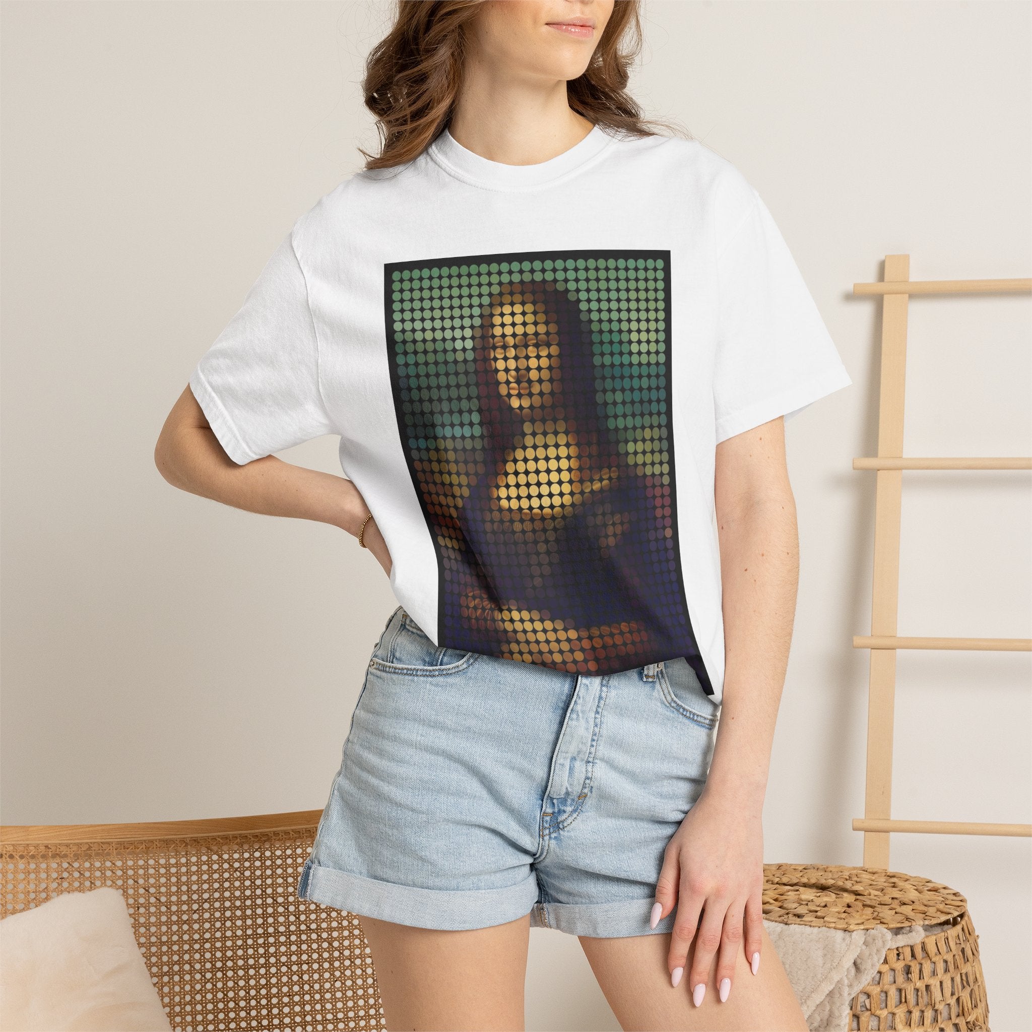Mona Lisa Pixel Art — T-Shirt