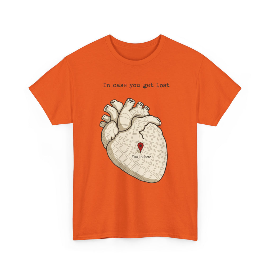 In Case You Get Lost T-Shirt – Heart Map Graphic Tee