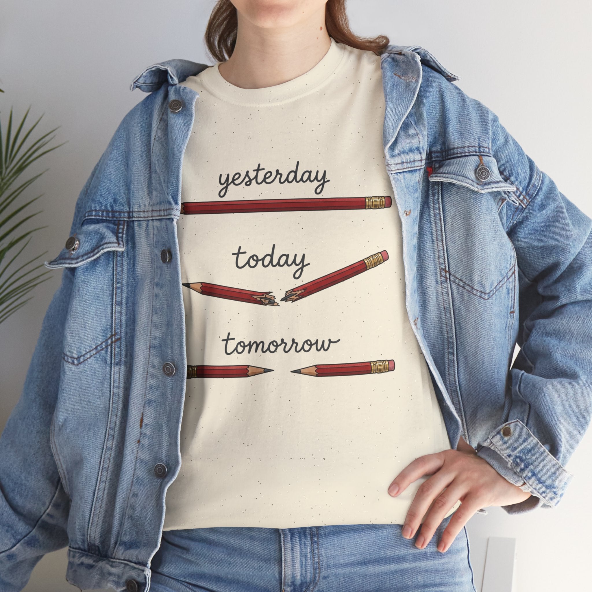 "yesterday, today, tomorrow" — Tshirt