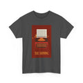 The Shining Typewriter T-Shirt – horror cult classic graphic tee.