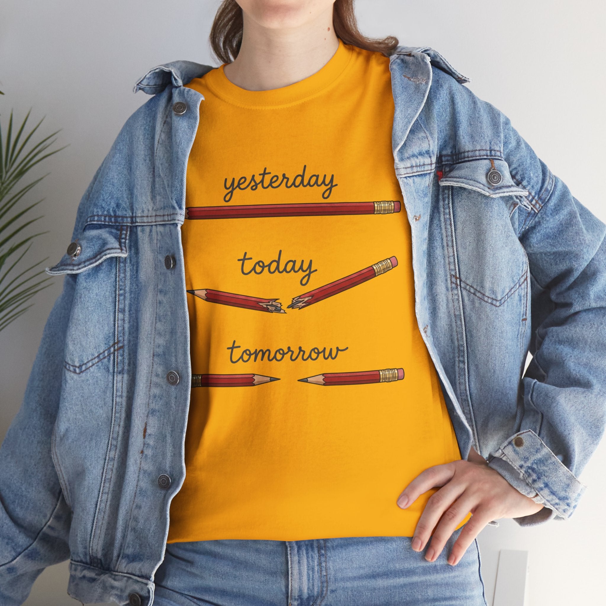 "yesterday, today, tomorrow" — Tshirt