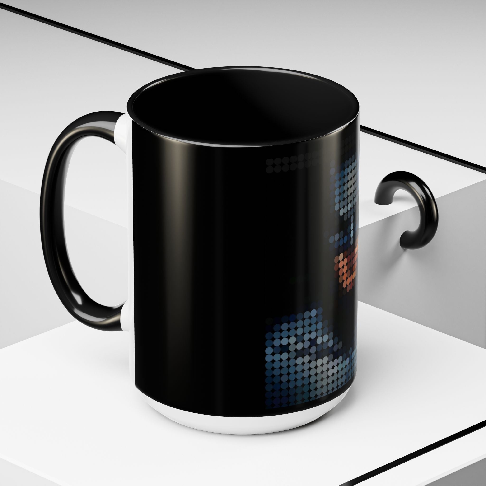 Pixel Art Dark Knight — Coffee Mug