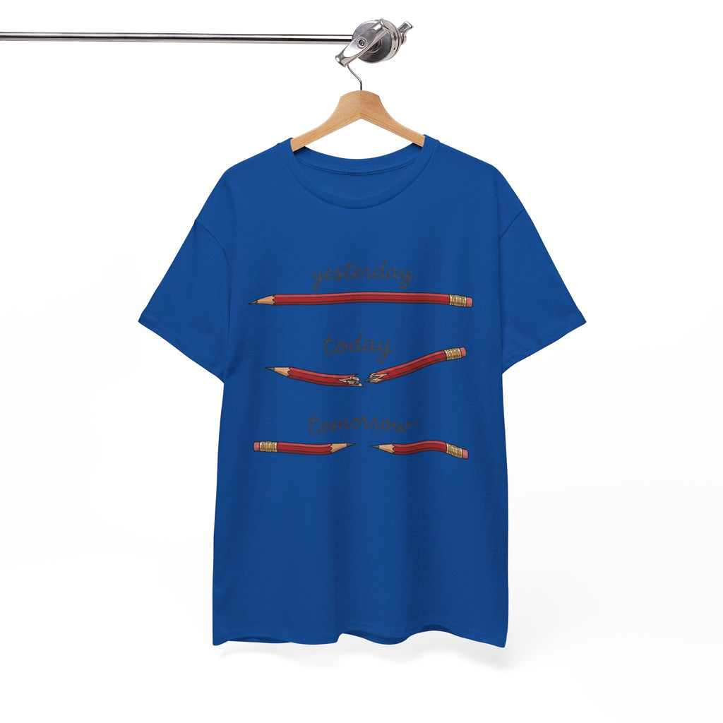 "yesterday, today, tomorrow" — Tshirt