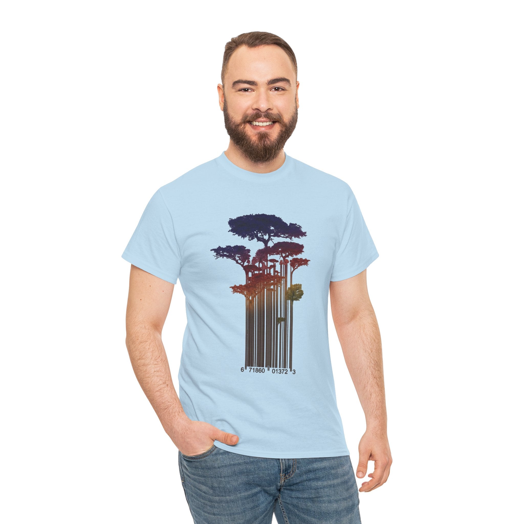 Barcode Forest T‑Shirt