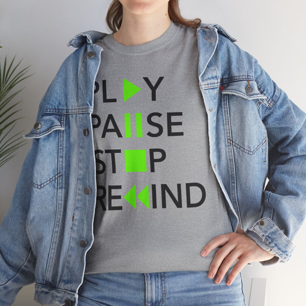 Play Pause Stop Rewind — T-Shirt