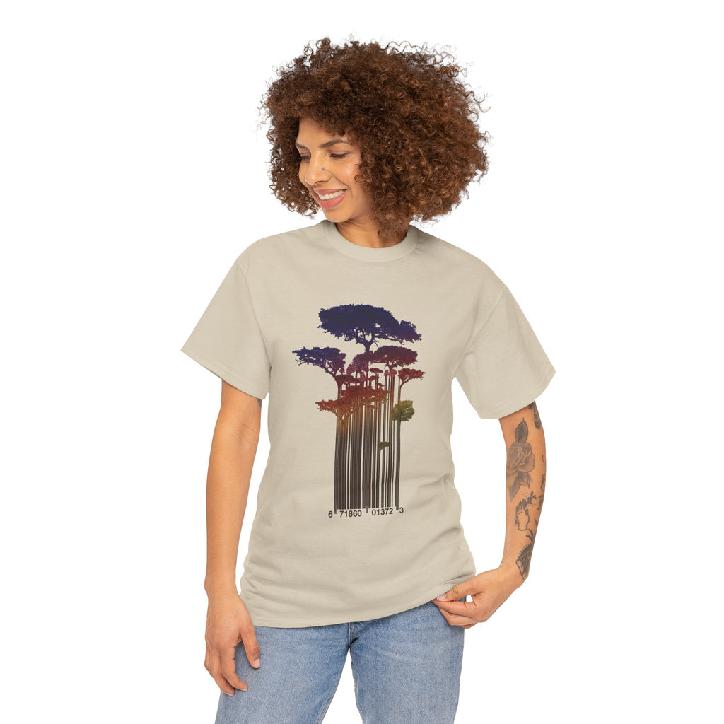 Barcode Forest T‑Shirt