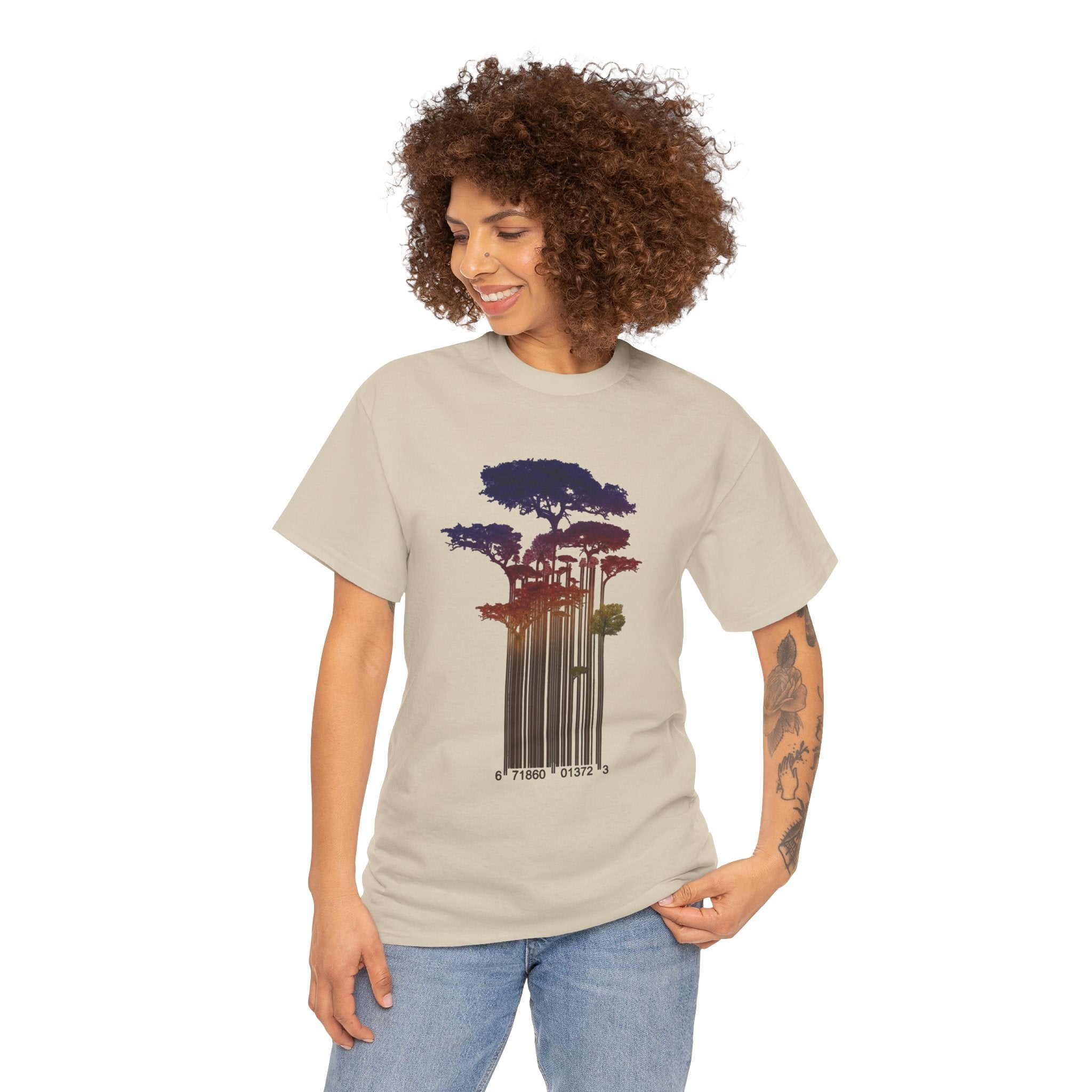 Barcode Forest T‑Shirt