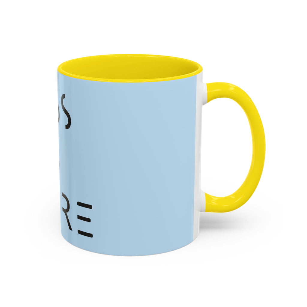 Less Is More Minimalist Accent Coffee Mug — Blue 11/15oz