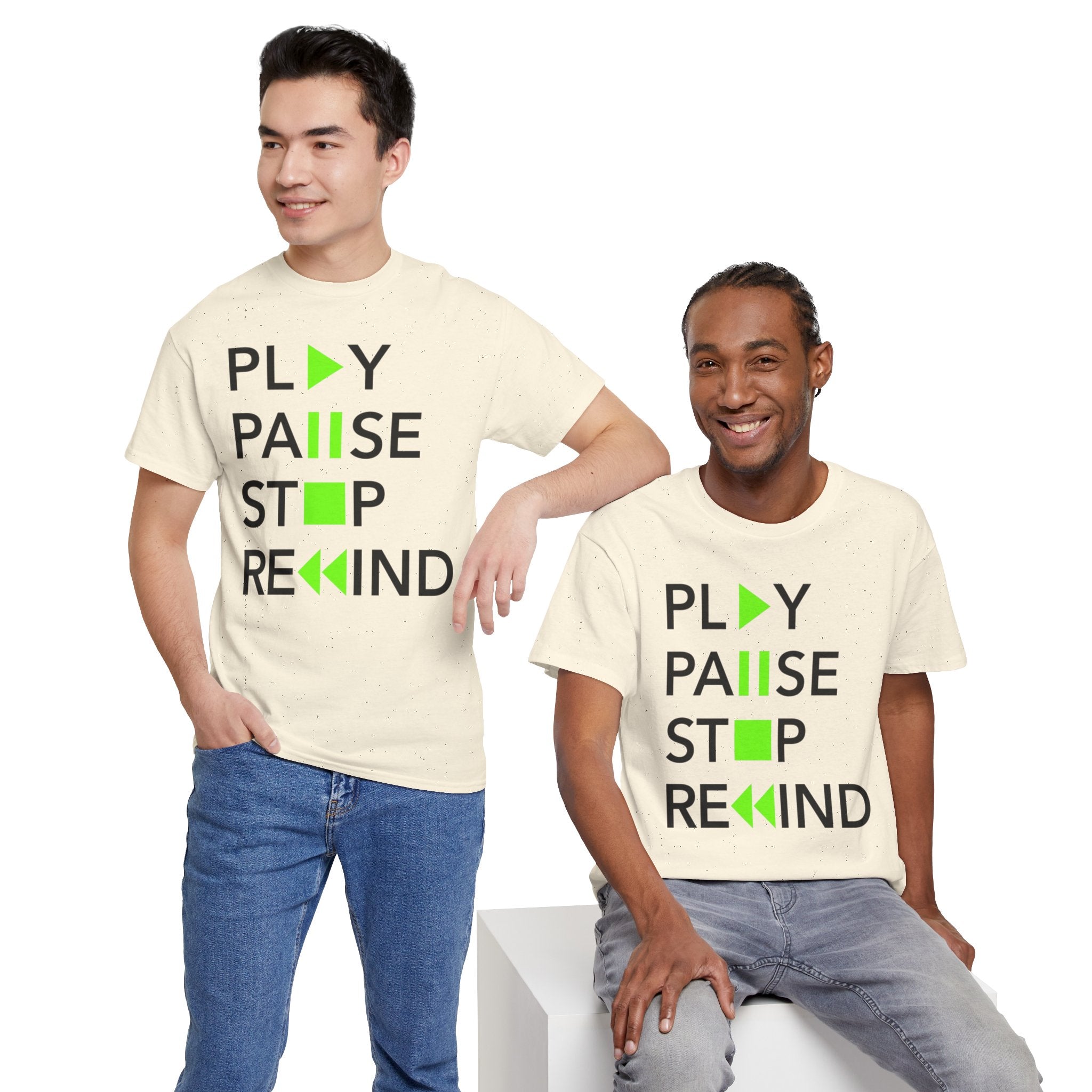 Play Pause Stop Rewind — T-Shirt