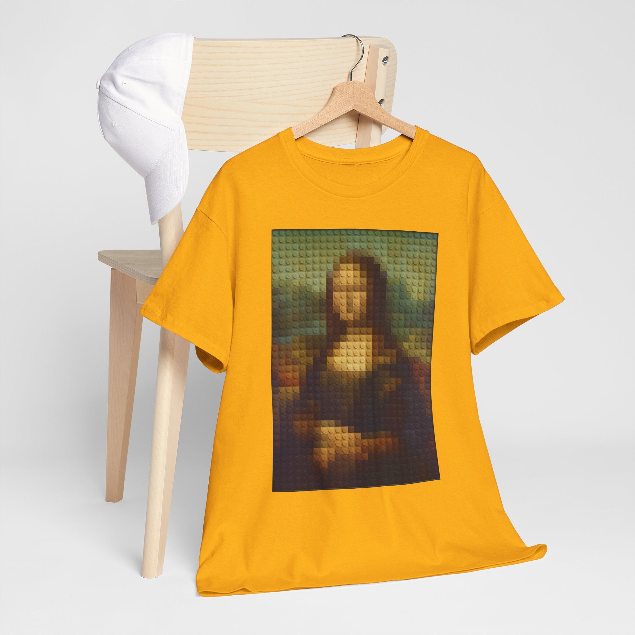 Pixelated Mona Lisa - T‑Shirt