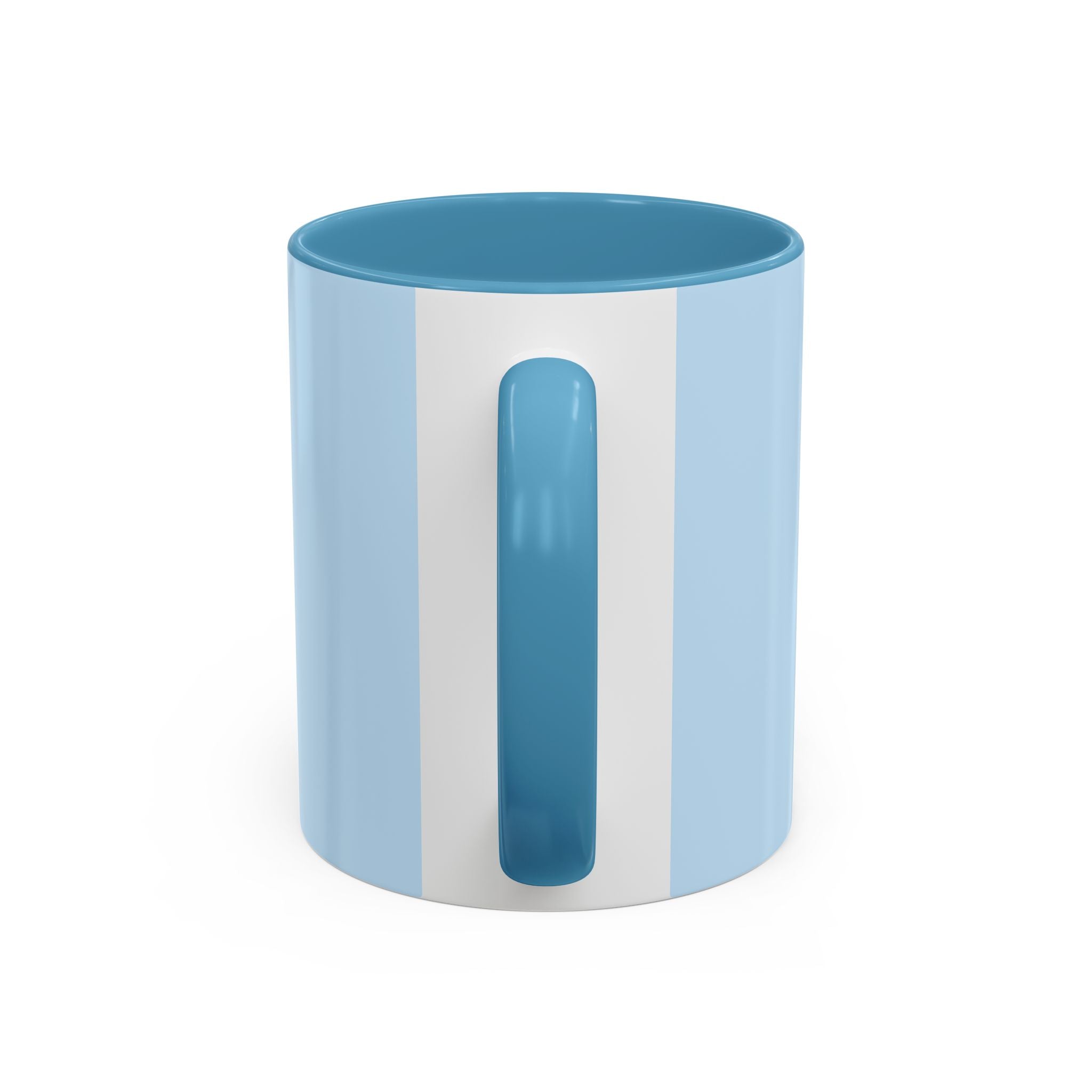 Less Is More Minimalist Accent Coffee Mug — Blue 11/15oz