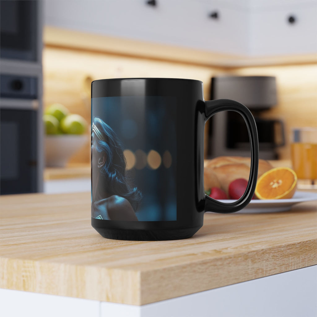 Romantic Batman & Wonder Woman Kiss — Coffee Cup
