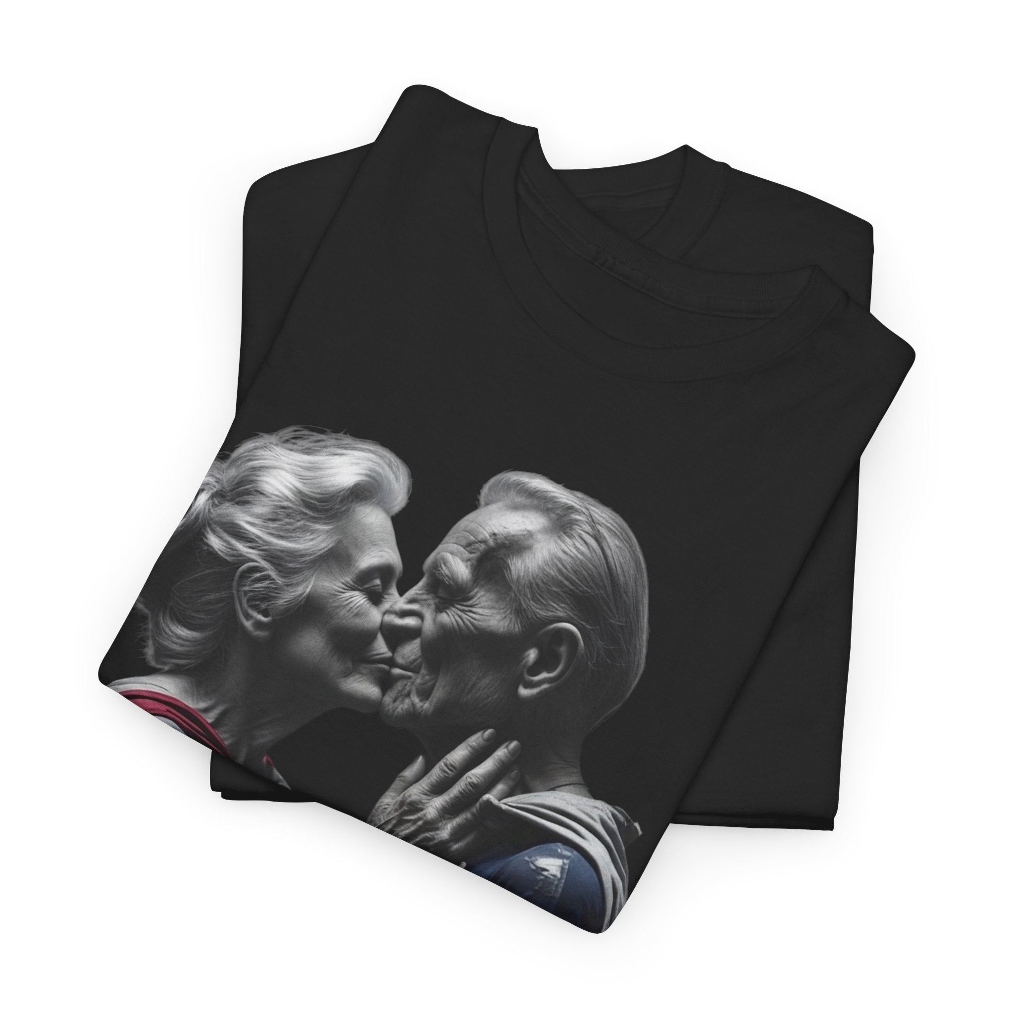 Kissing Old Superheroes — T‑Shirt
