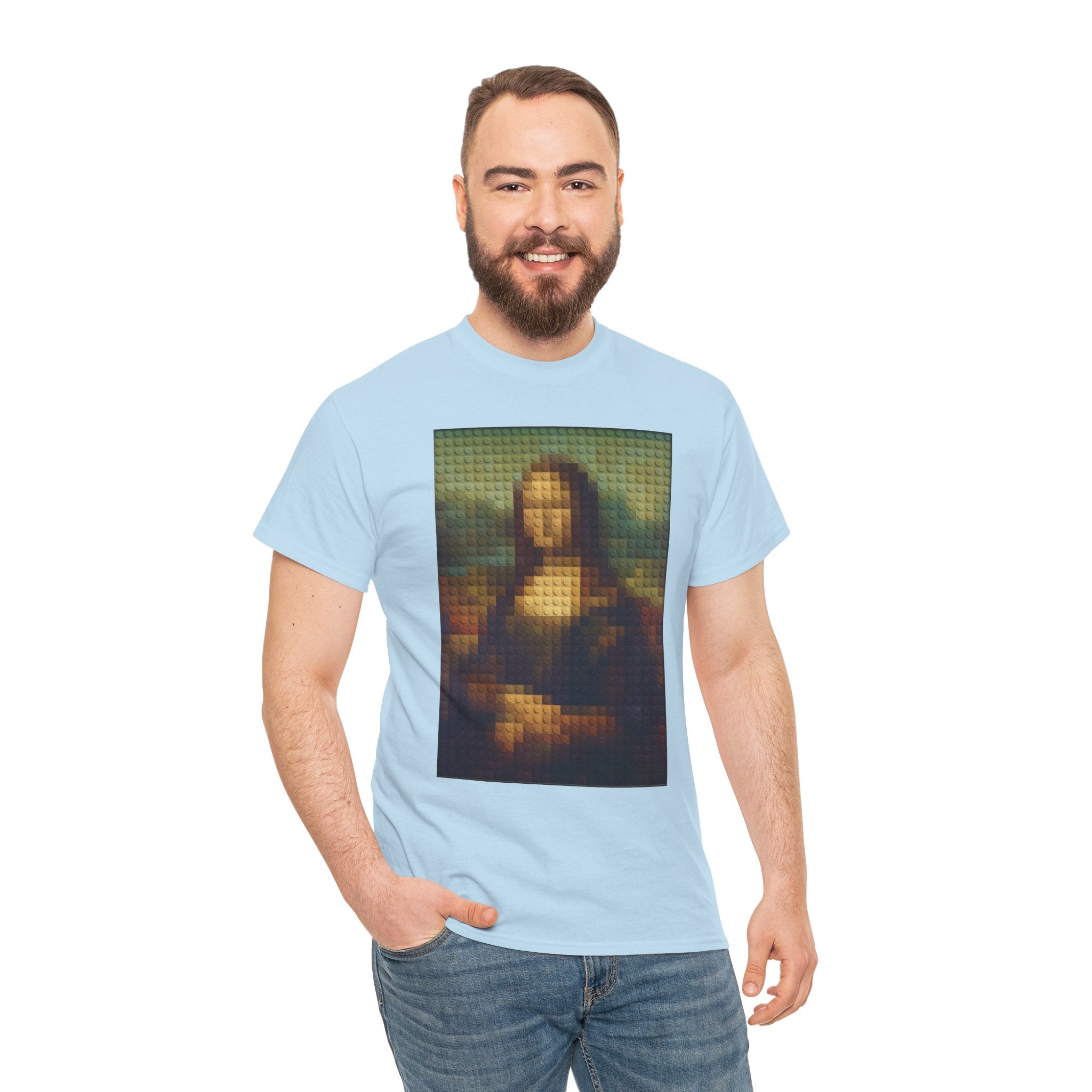 Pixelated Mona Lisa - T‑Shirt