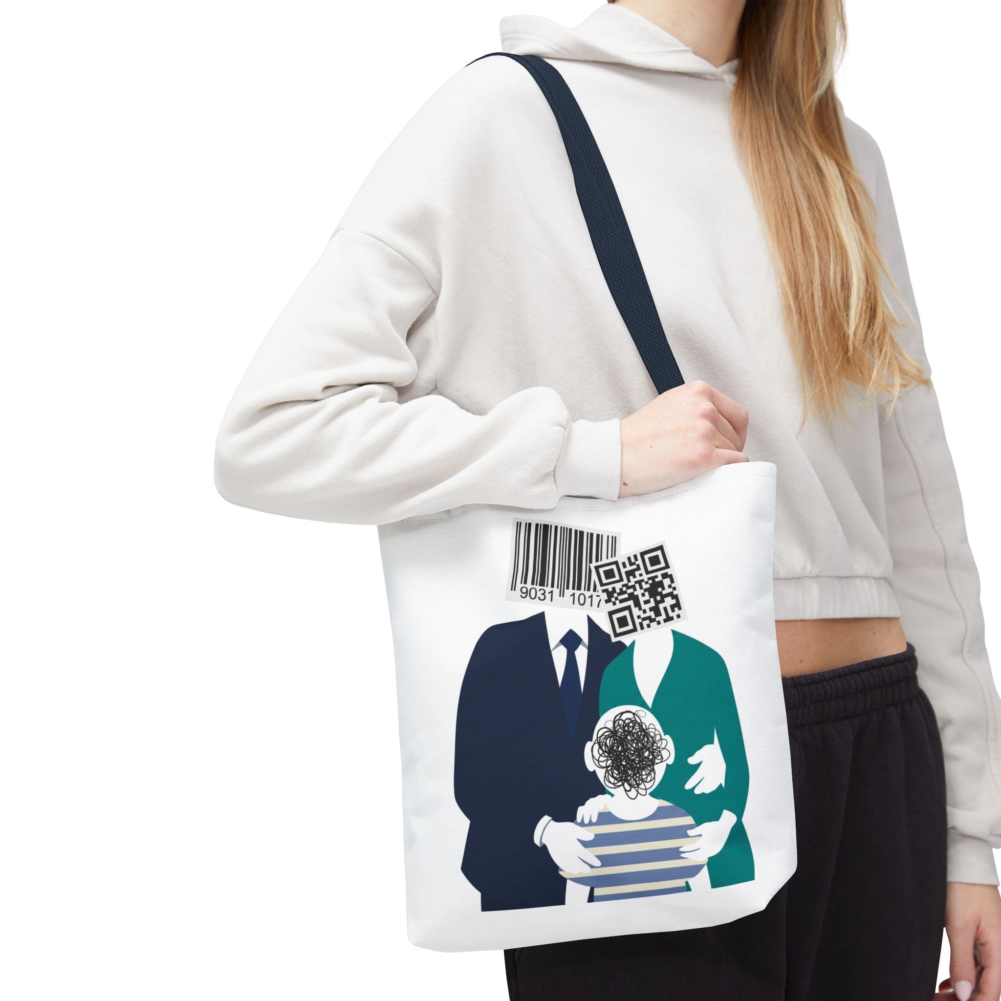 Barcode Family Portrait Tote Bag