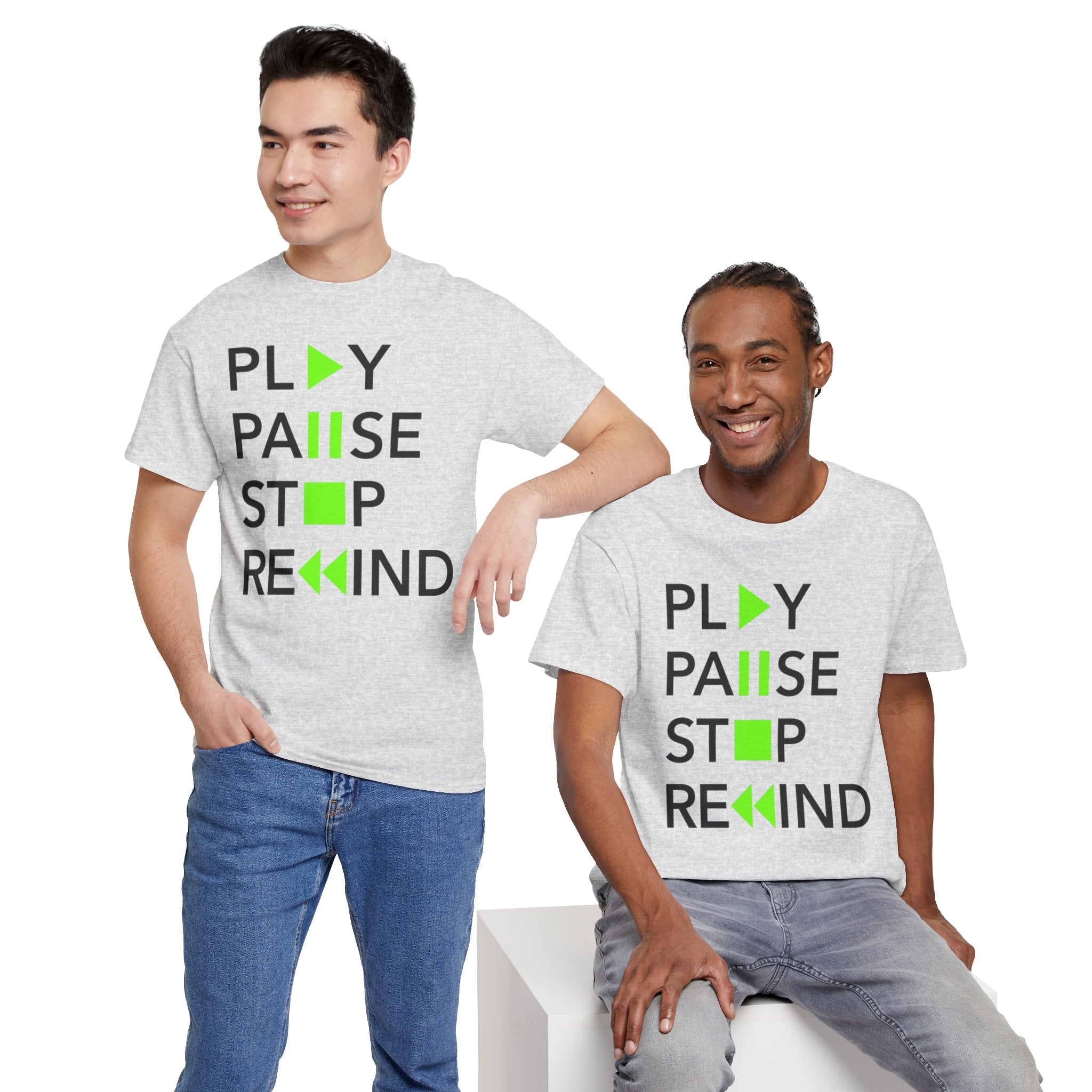 Play Pause Stop Rewind — T-Shirt